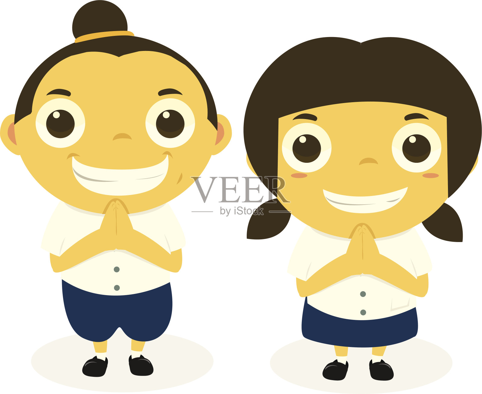 年轻的泰国插画图片素材