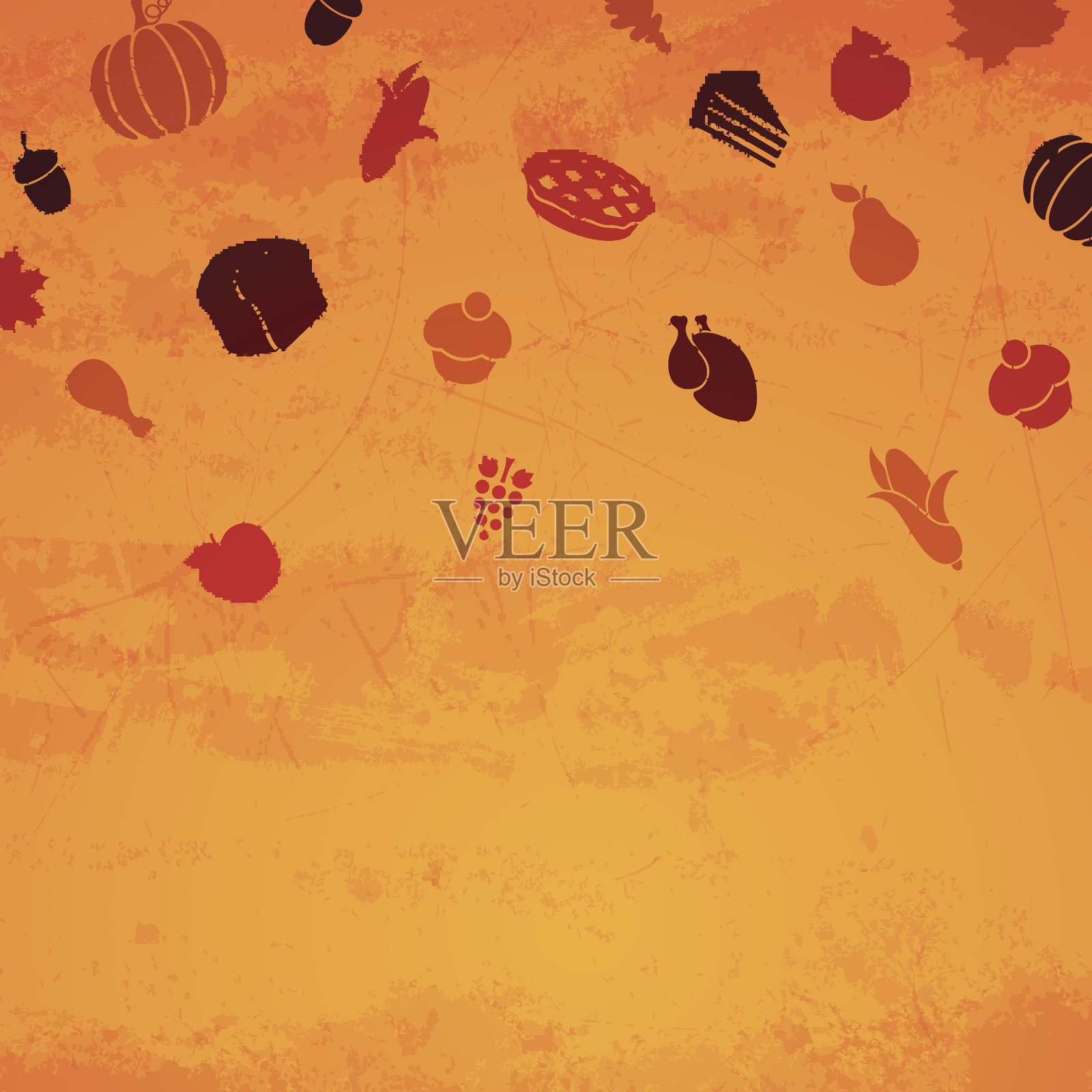 向量感恩节背景插画图片素材