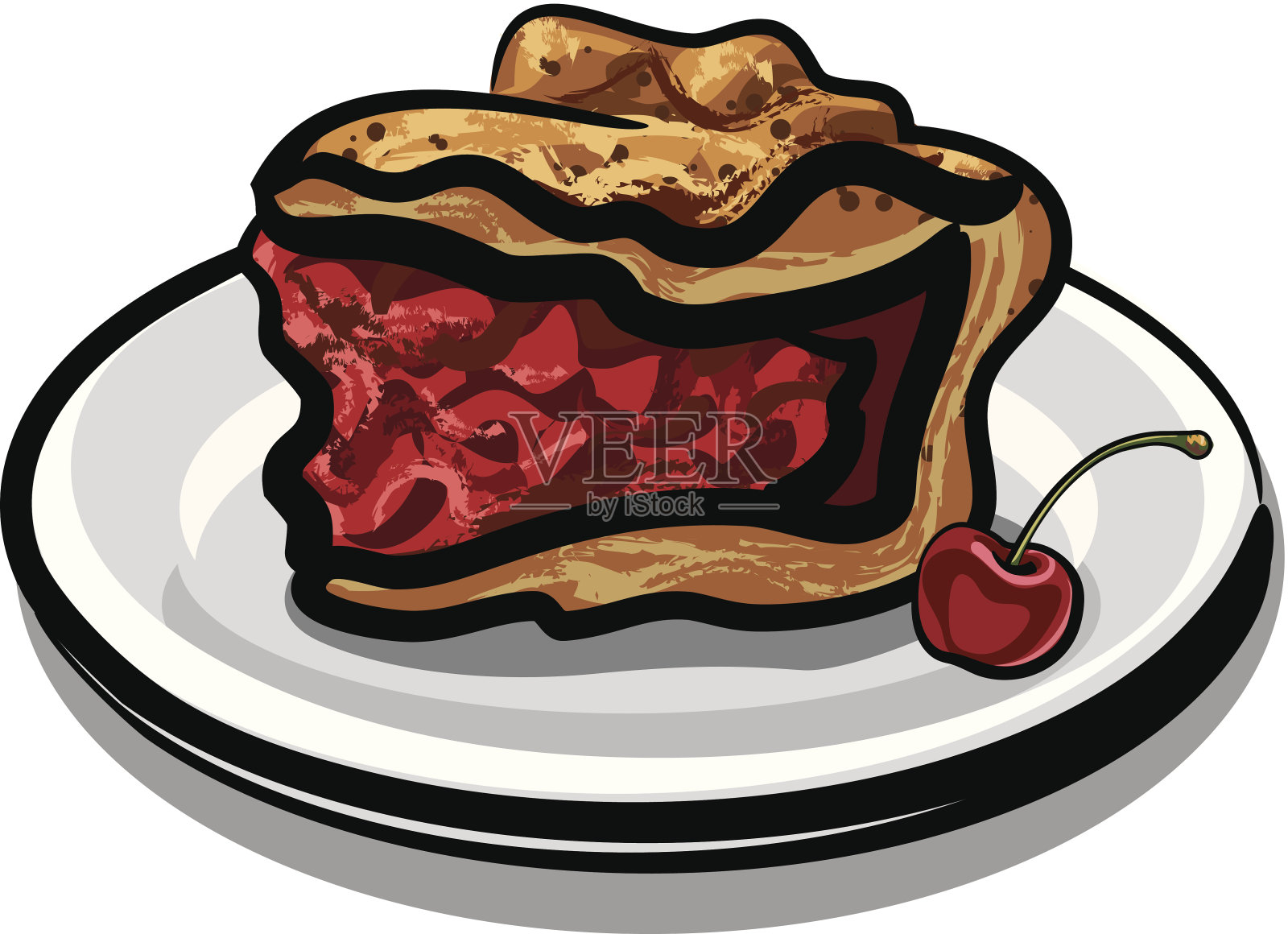 樱桃脚设计元素图片