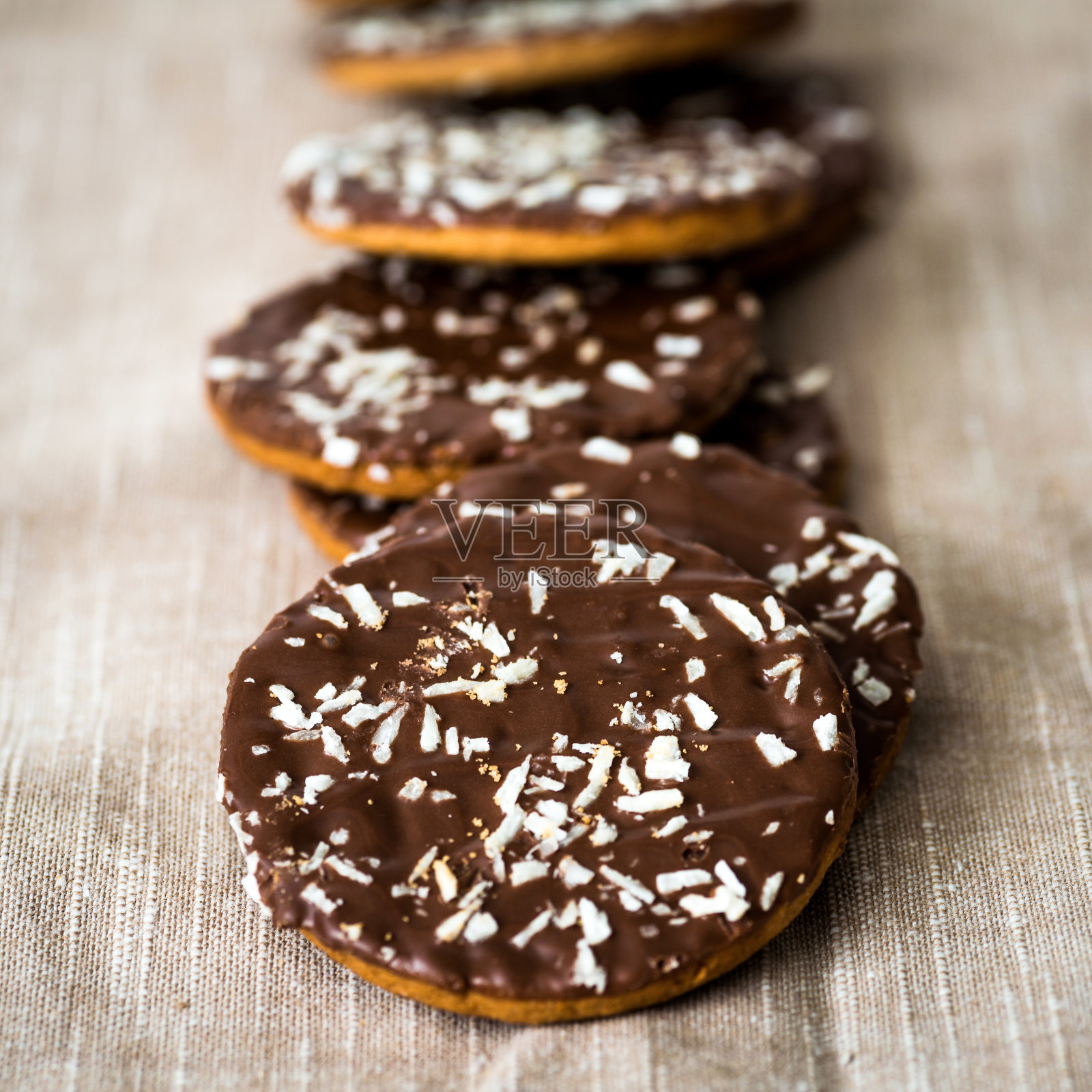 巧克力饼干照片摄影图片