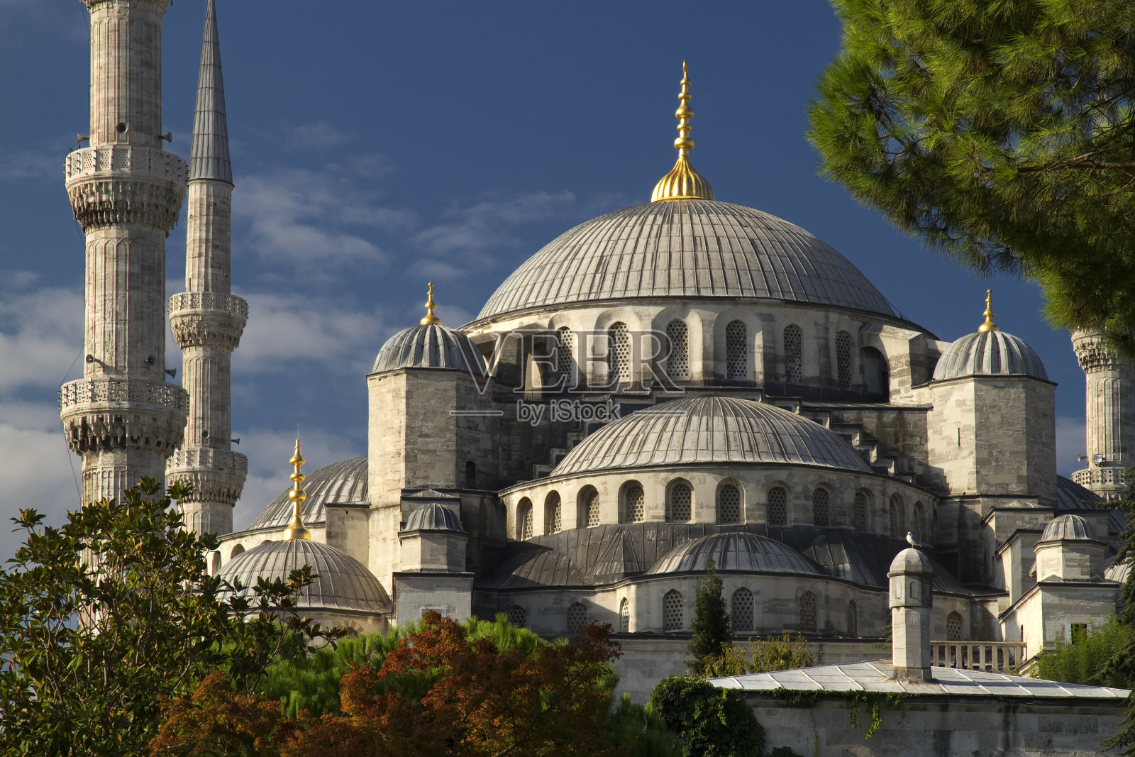 蓝色清真寺照片摄影图片