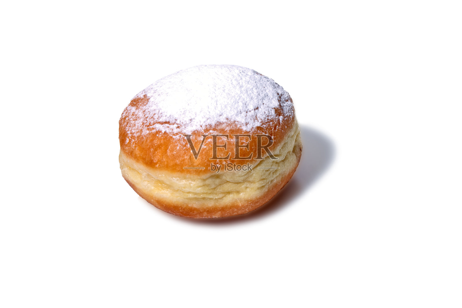 香草奶油甜甜圈照片摄影图片