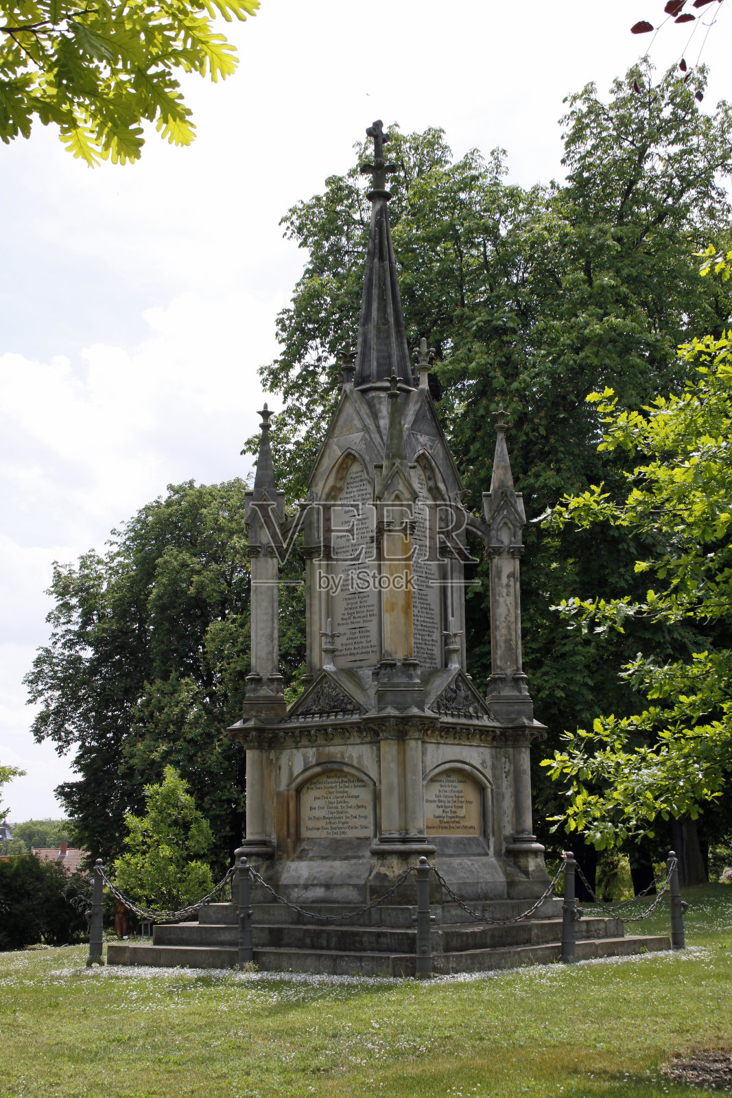 巴特兰根萨尔萨的汉诺威纪念碑照片摄影图片