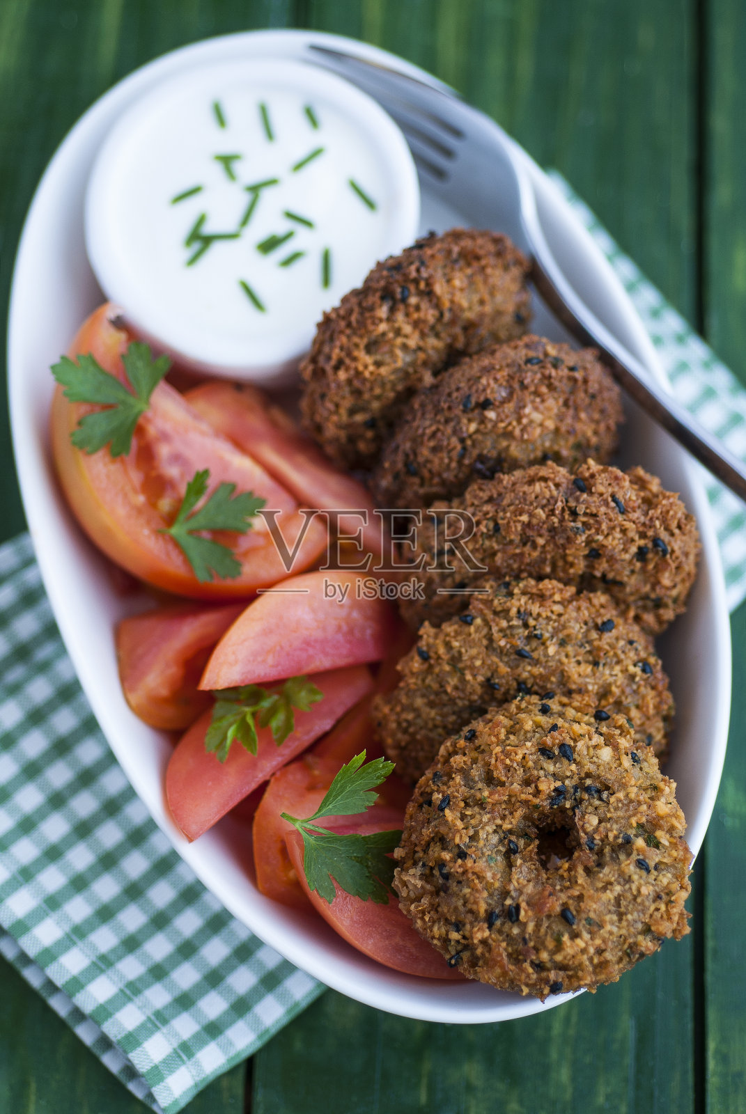 沙拉三明治照片摄影图片