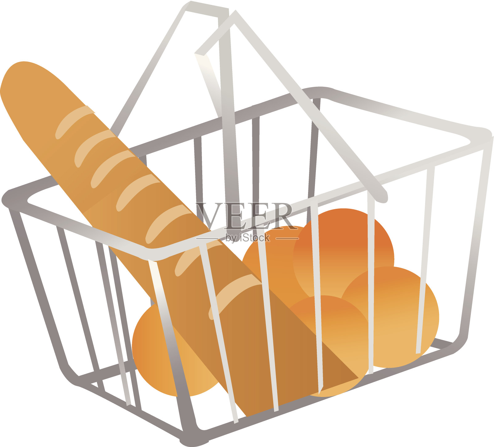 矢量图标购物篮插画图片素材