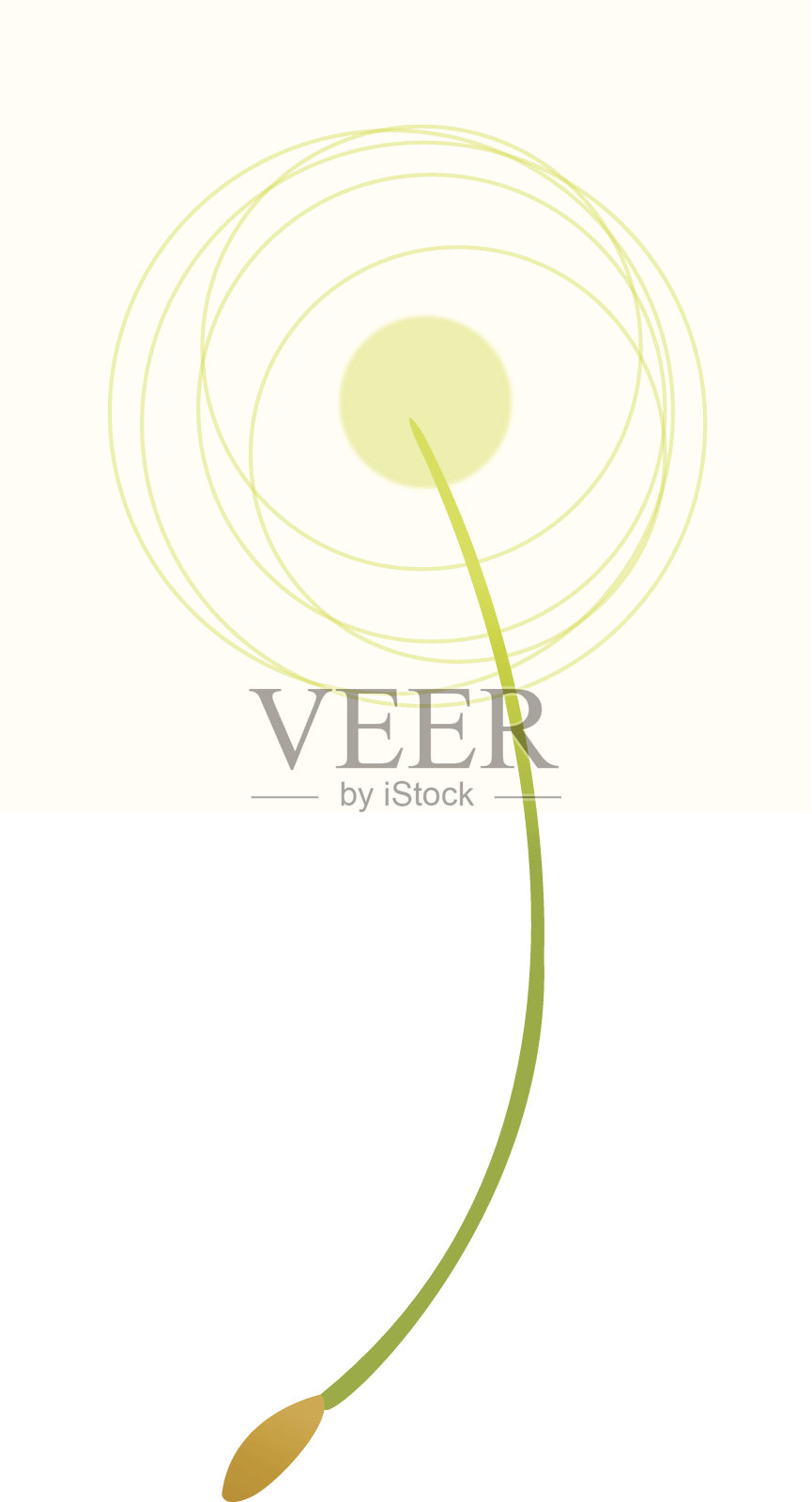 蒲公英矢量图标插画图片素材