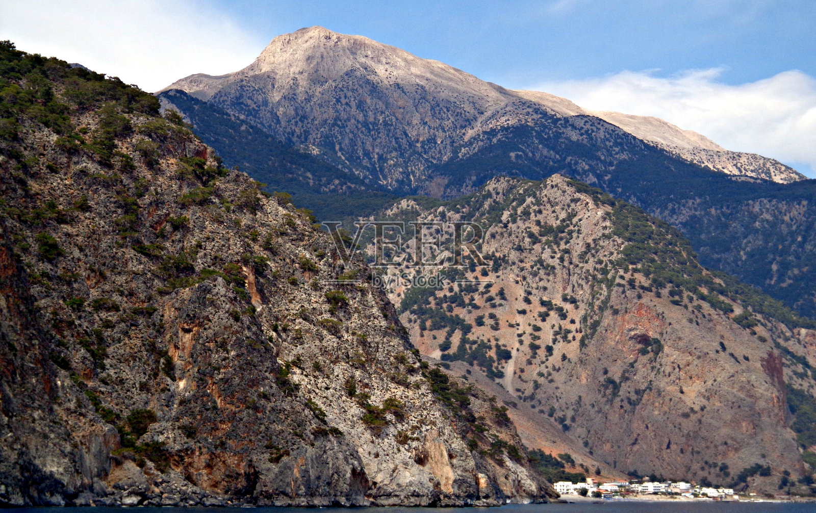 阿吉亚·鲁梅利和扎拉诺克法拉山照片摄影图片
