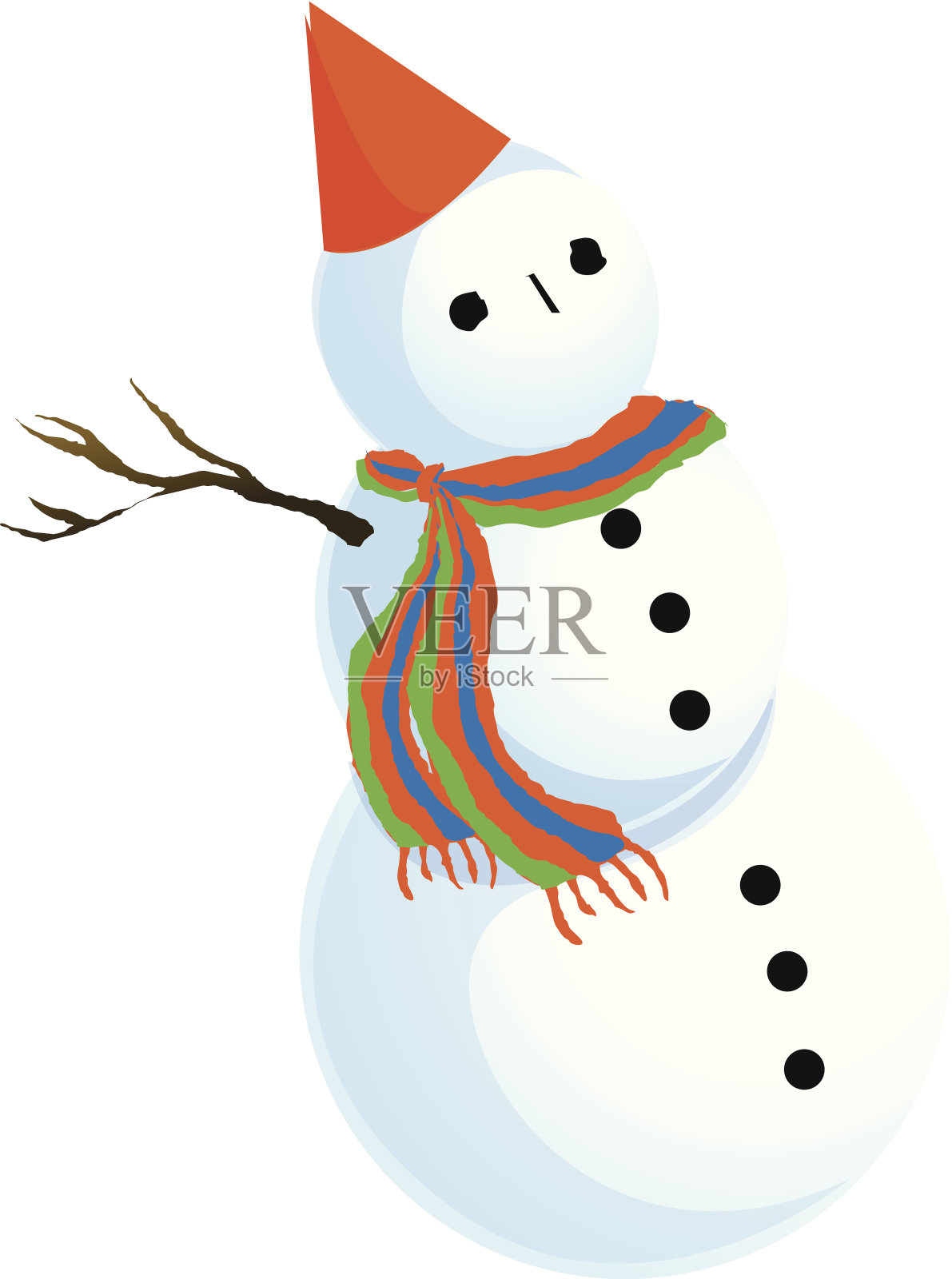 矢量图标雪人设计元素图片