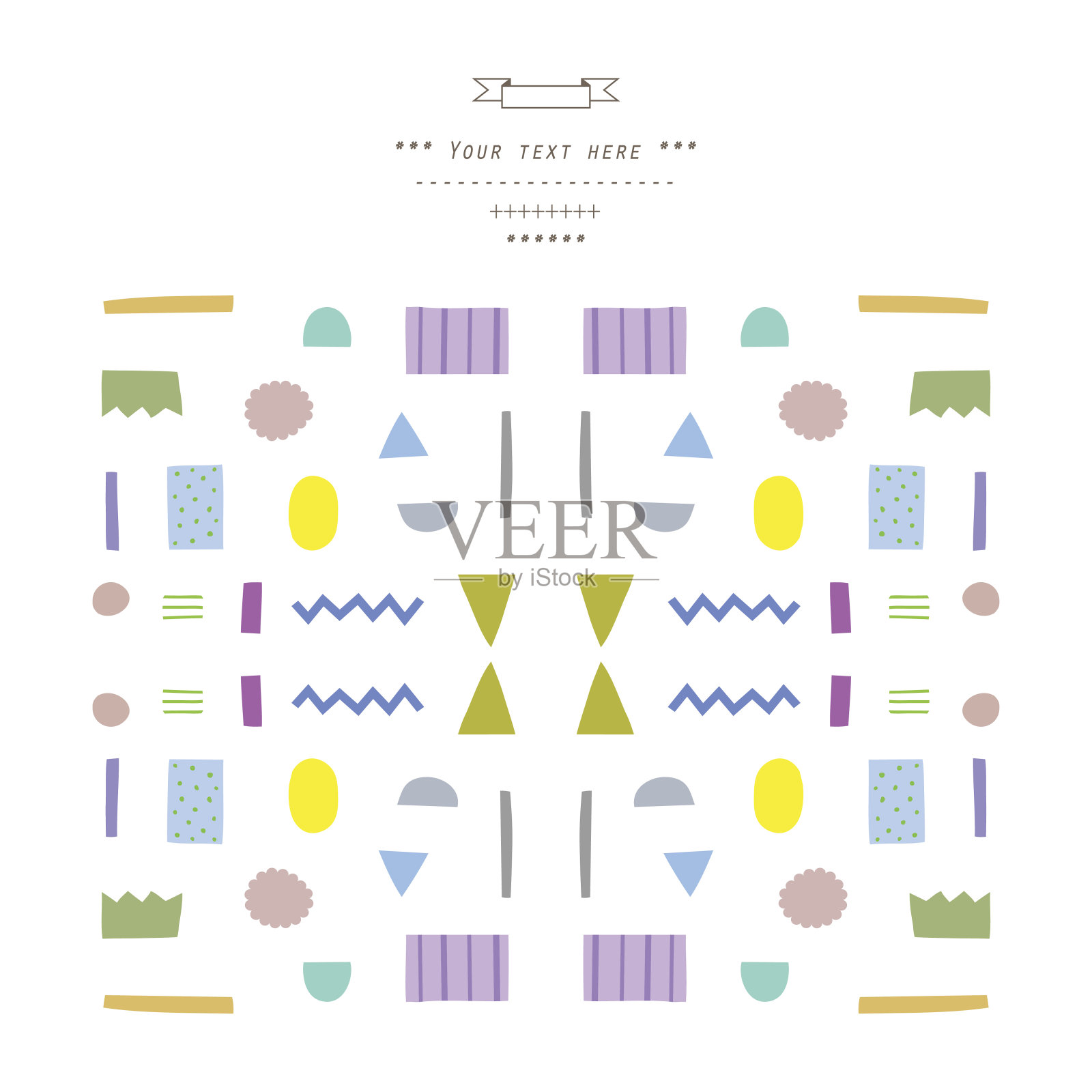 几何图案。插画图片素材