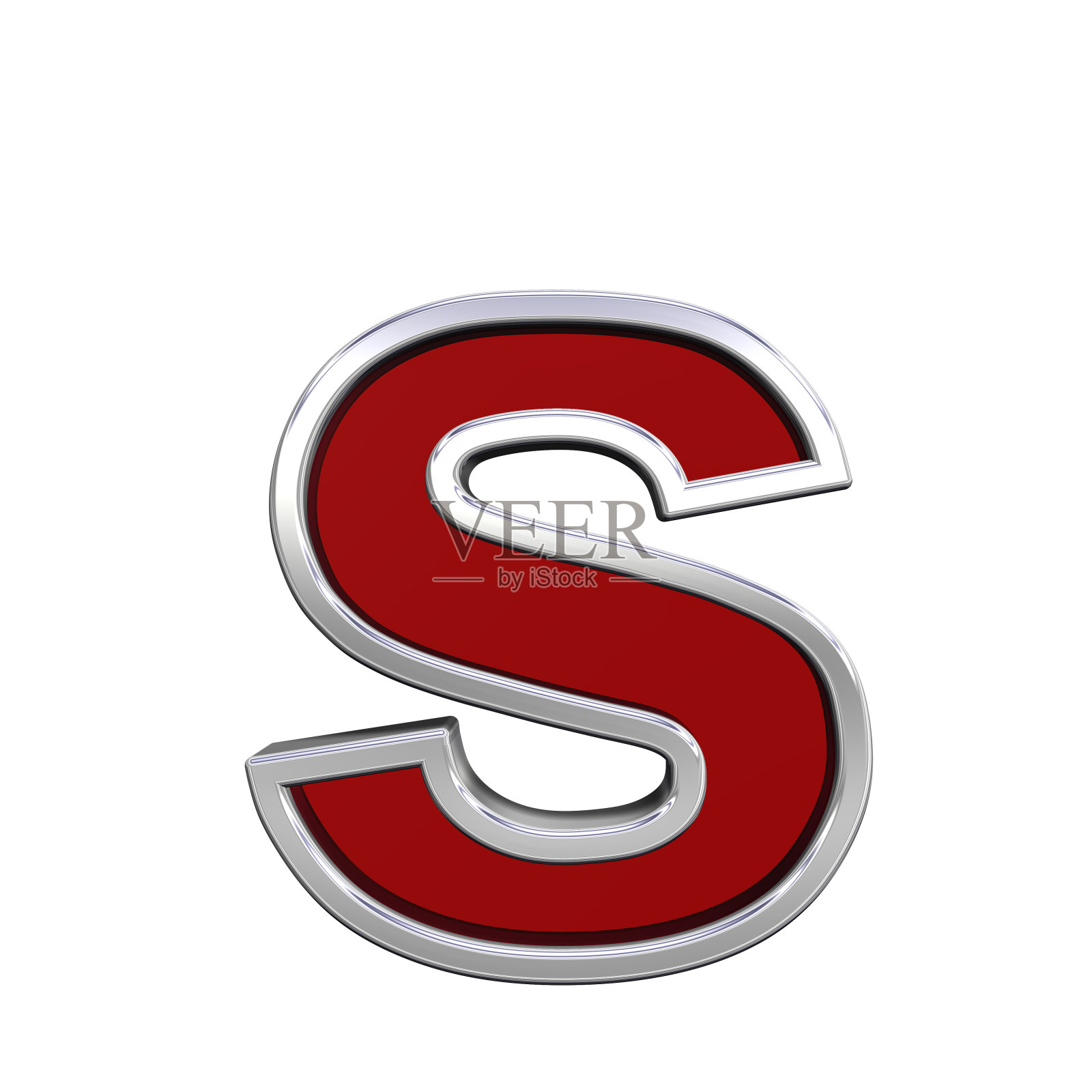 小写字母从红宝石与铬框架字母表集照片摄影图片