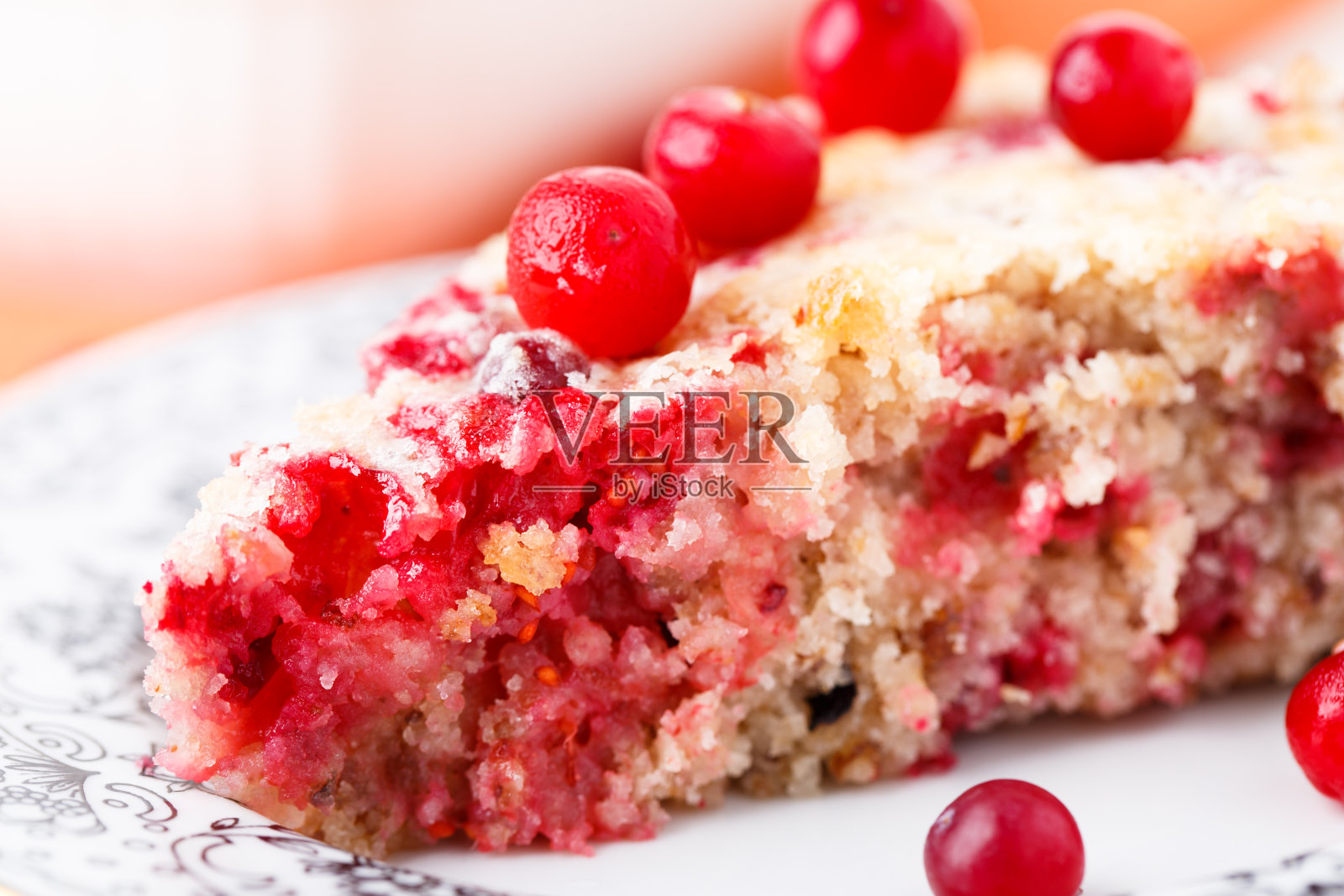 一片蔓越莓派照片摄影图片