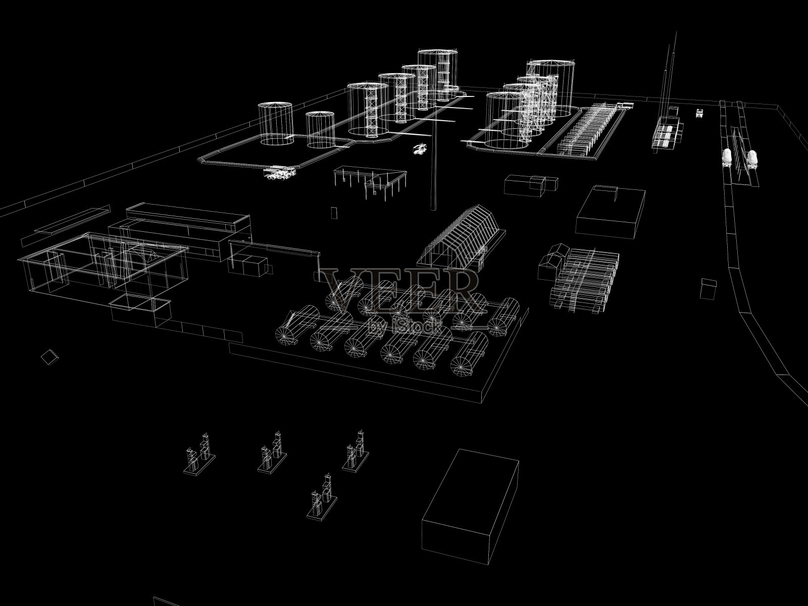 工业抽象体系结构照片摄影图片