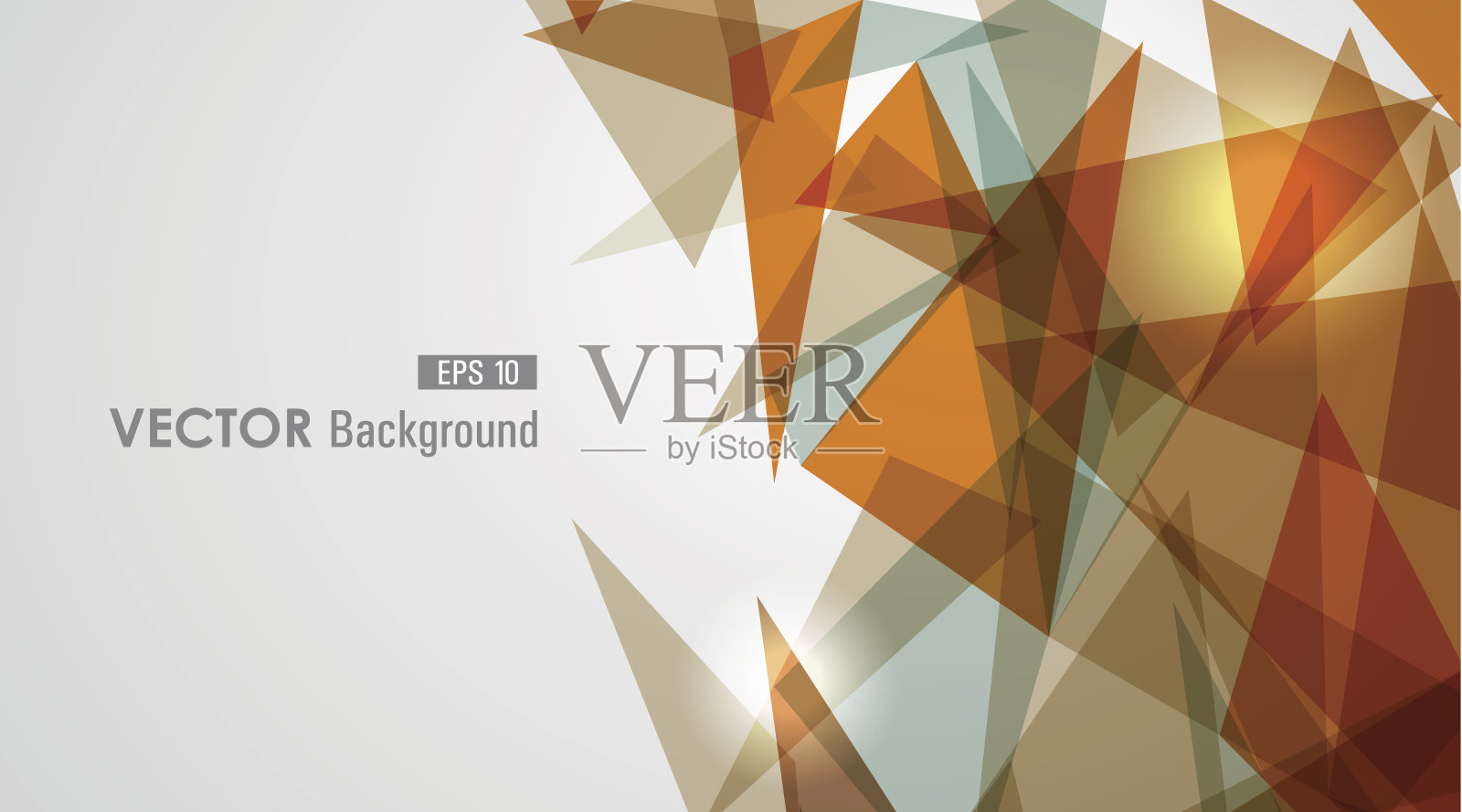 多样性颜色透明三角形背景插画图片素材