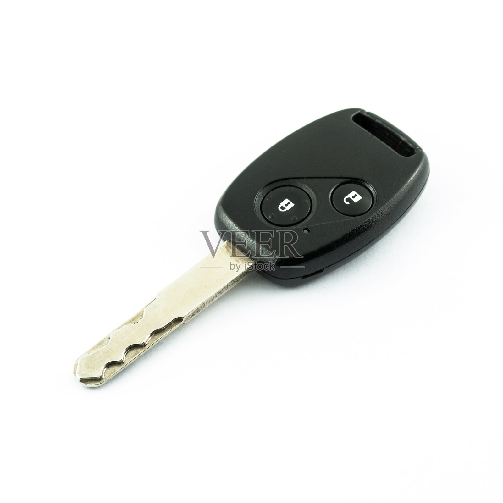 车钥匙被隔离在白色背景上照片摄影图片