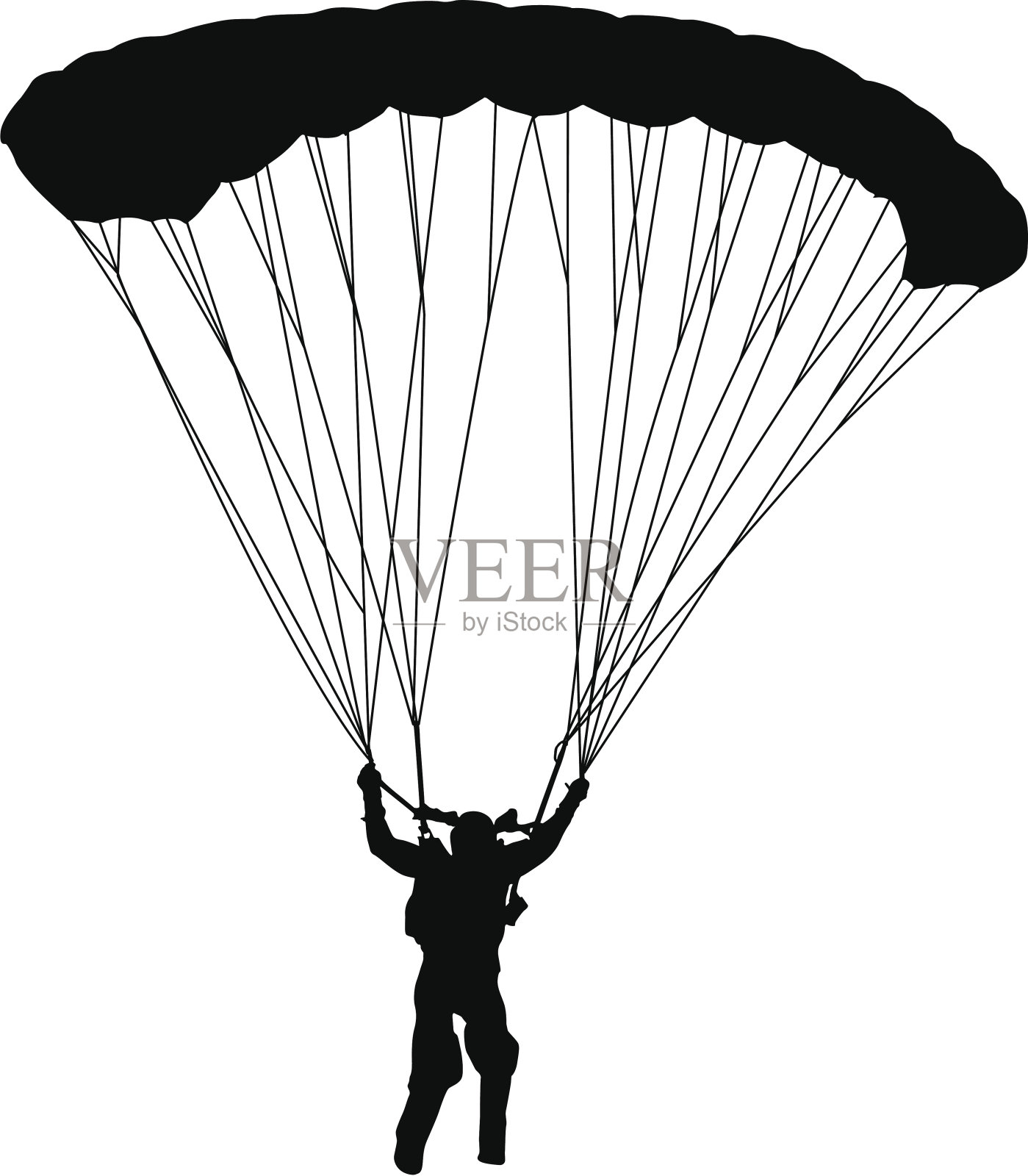 他降落插画图片素材