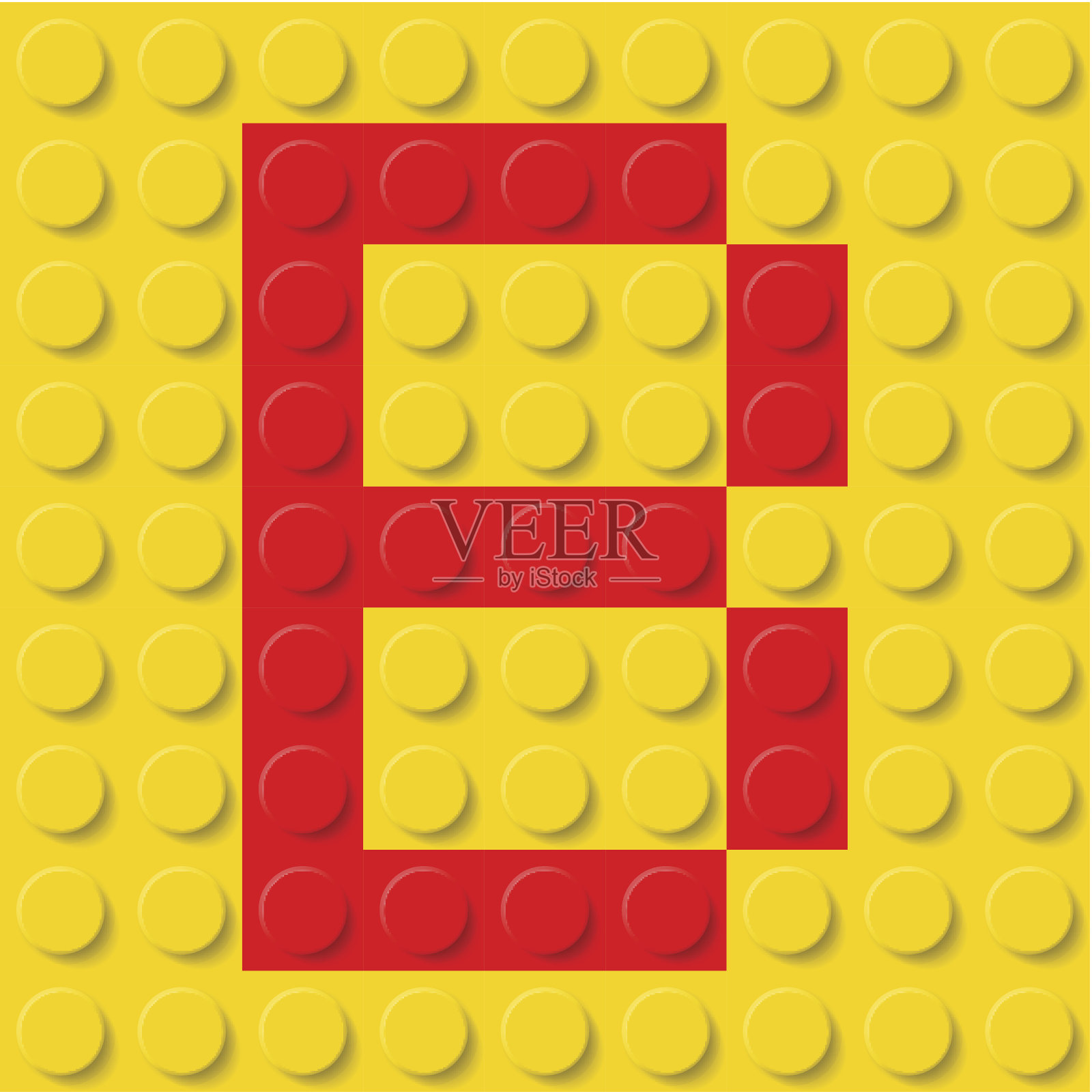 施工包中的字母B。插画图片素材