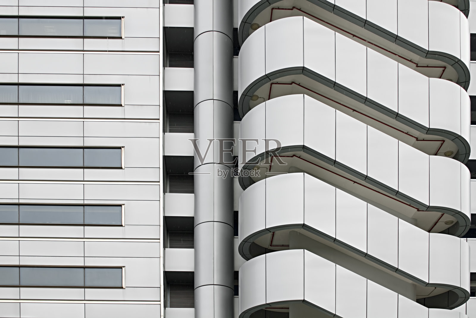 工业厂房建筑外观细部照片摄影图片