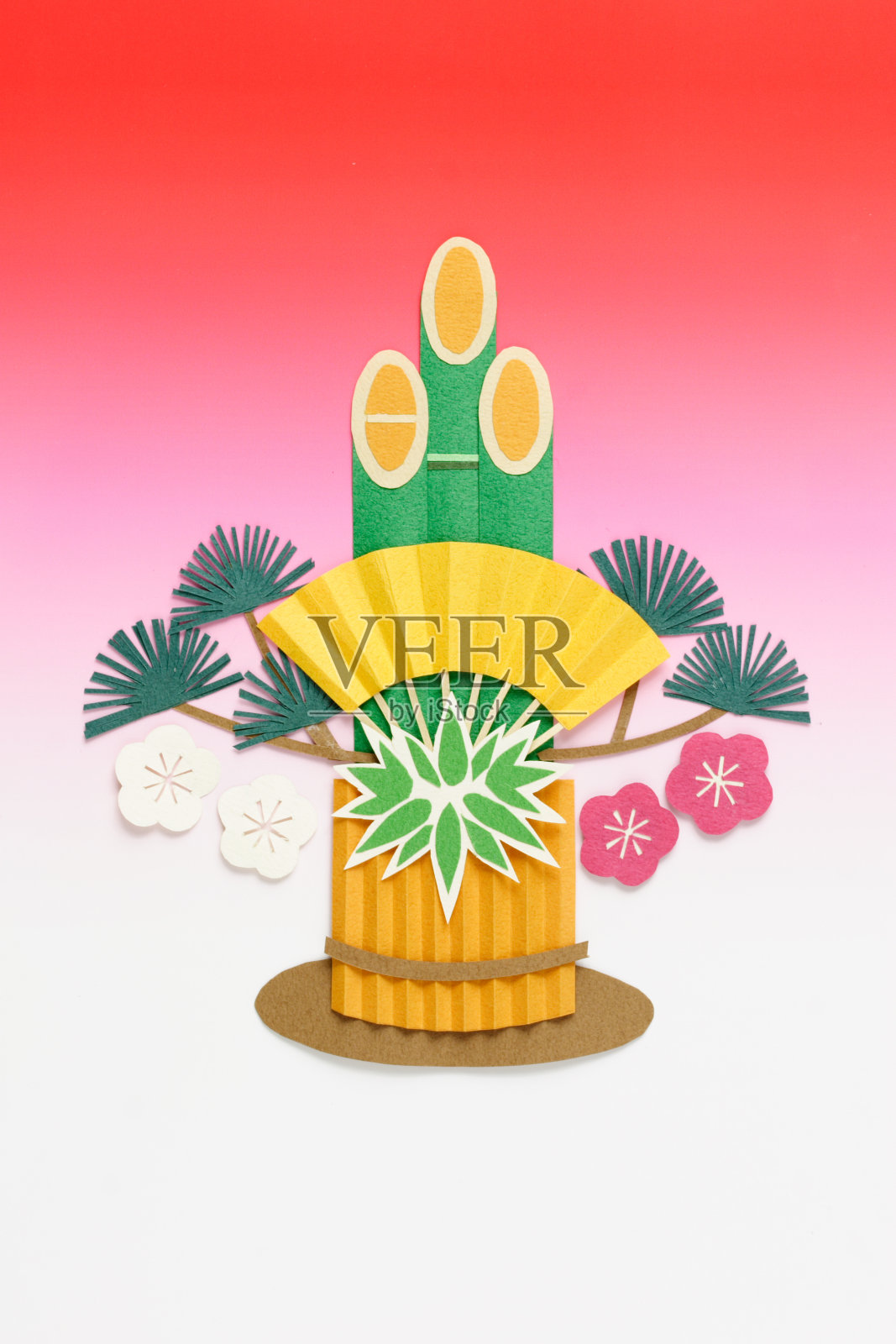 門松插画图片素材