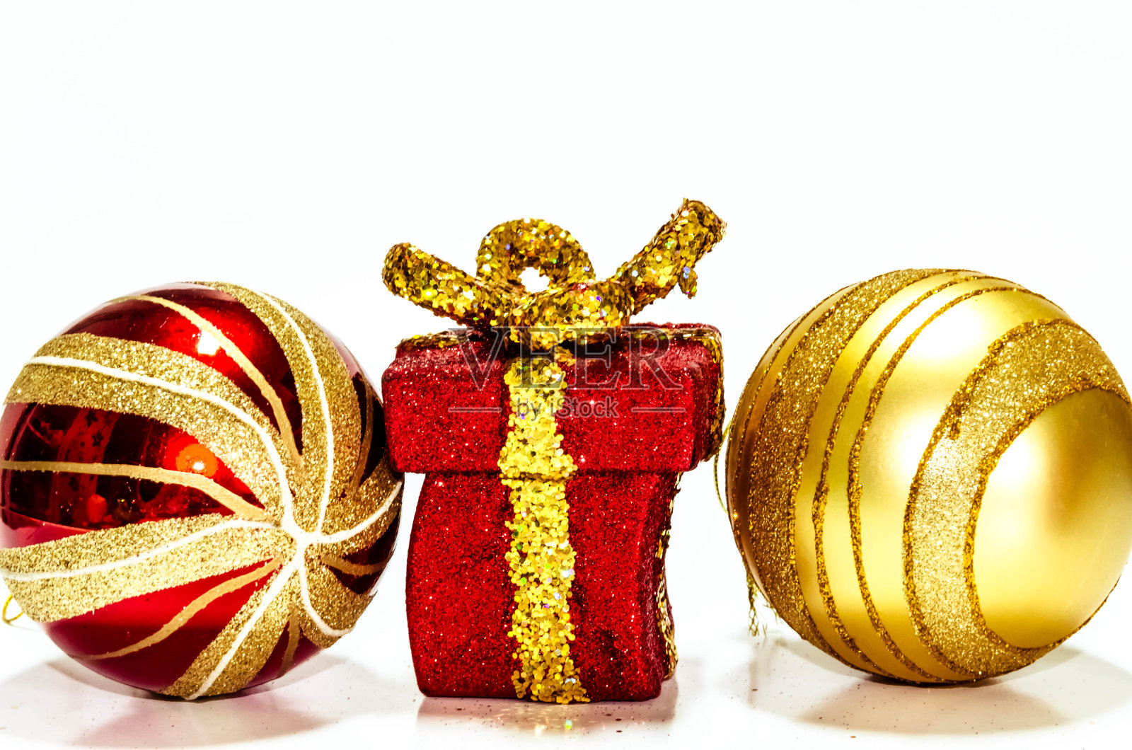 圣诞装饰品。照片摄影图片