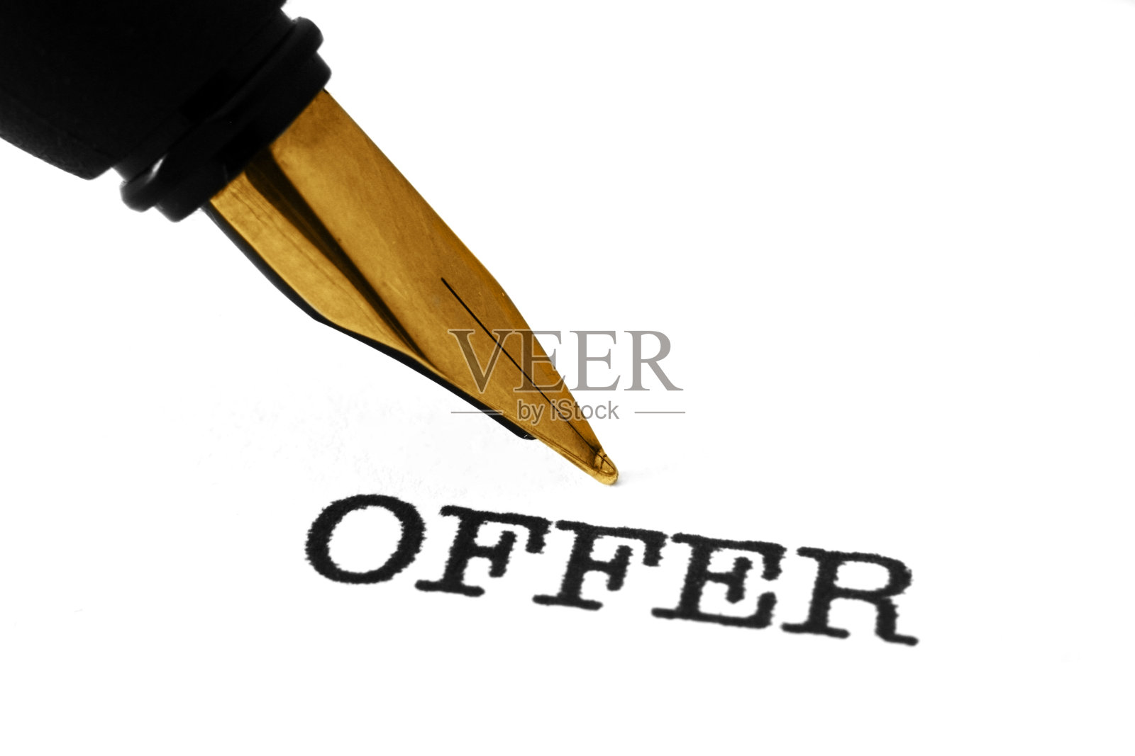 钢笔和提供文本照片摄影图片