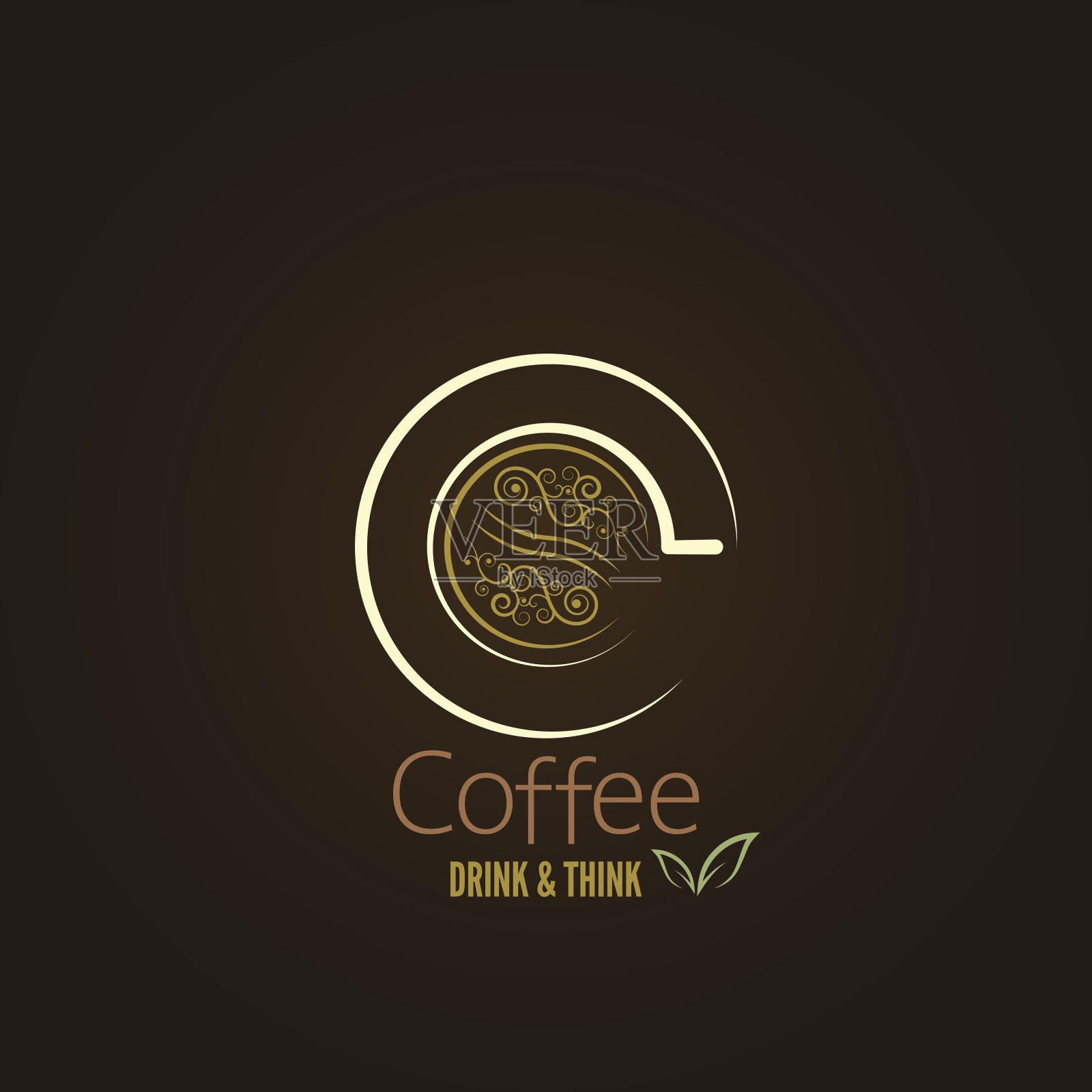 咖啡杯概念菜单设计设计元素图片