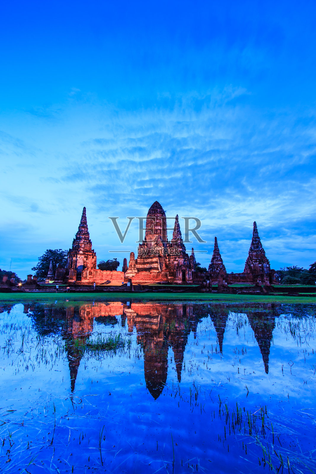 泰国大城府Chaiwatthanaram寺照片摄影图片