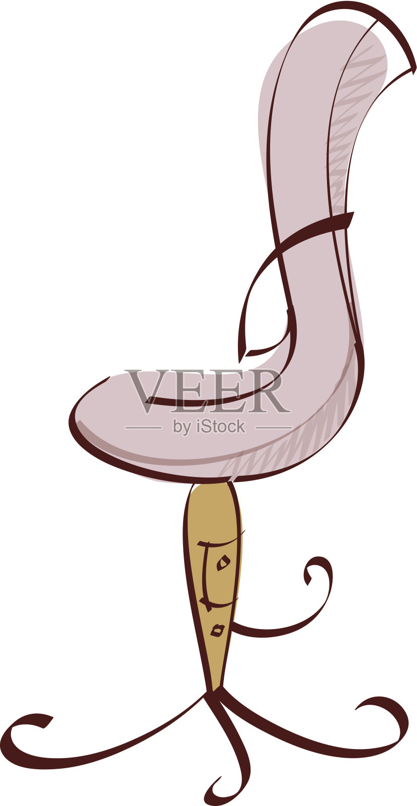 坐在椅子上的女人设计元素图片