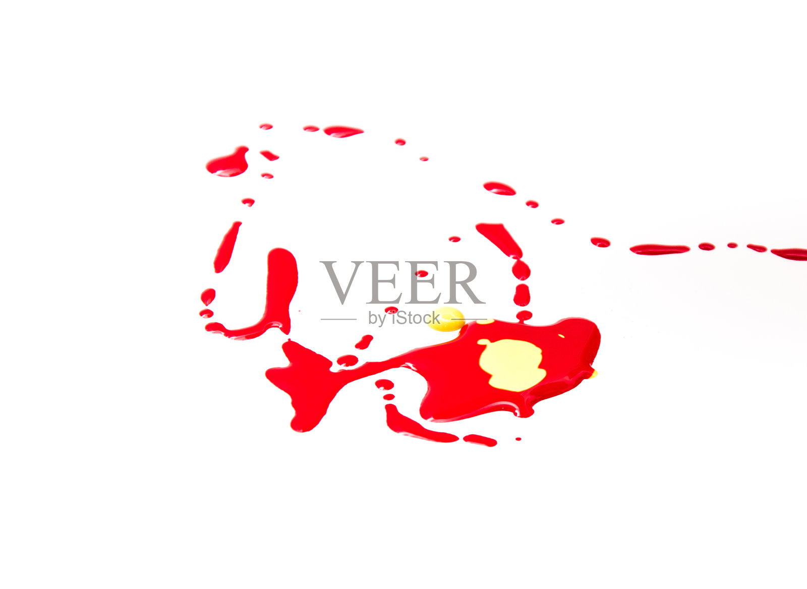 红色和白色斑点照片摄影图片