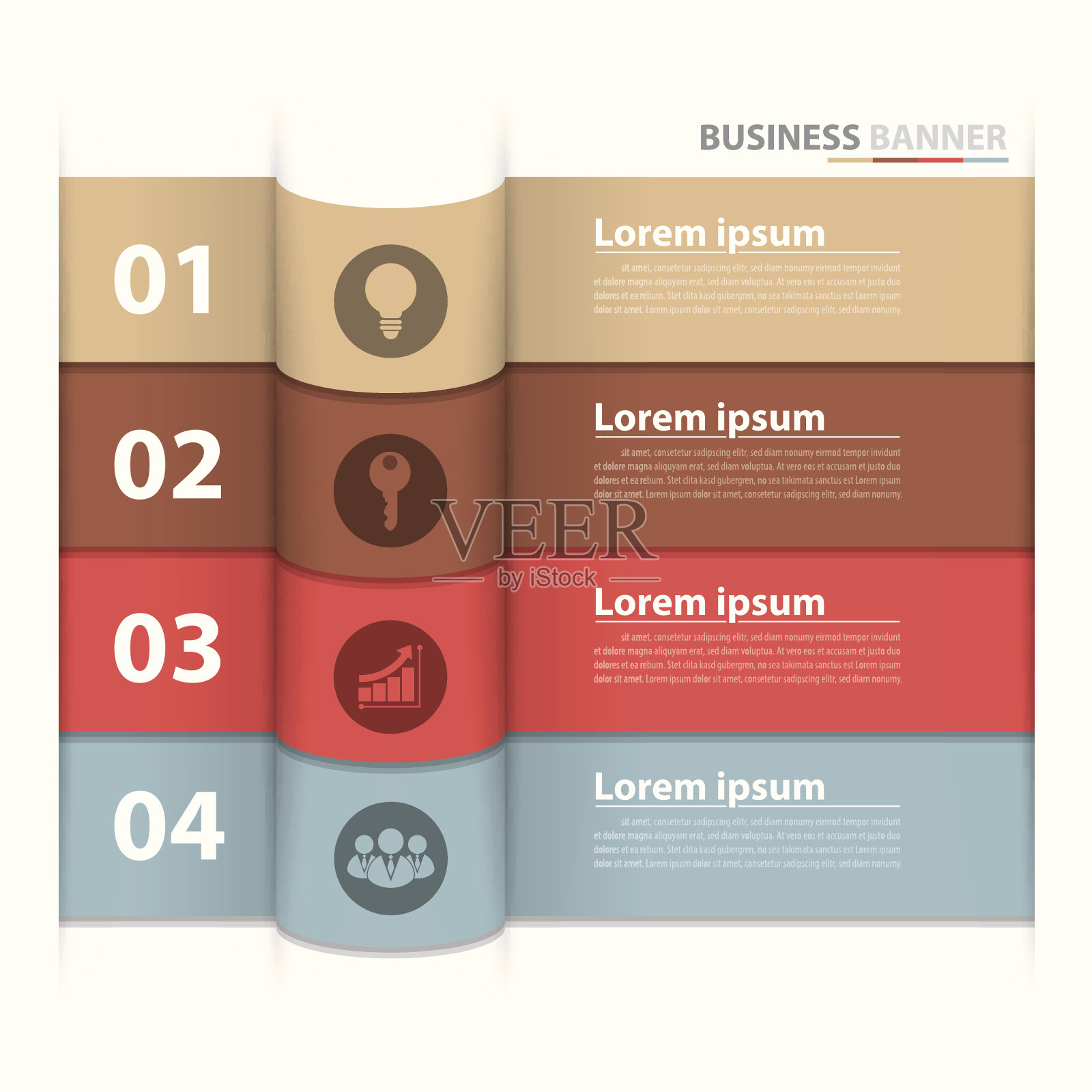 横幅业务信息图插画图片素材