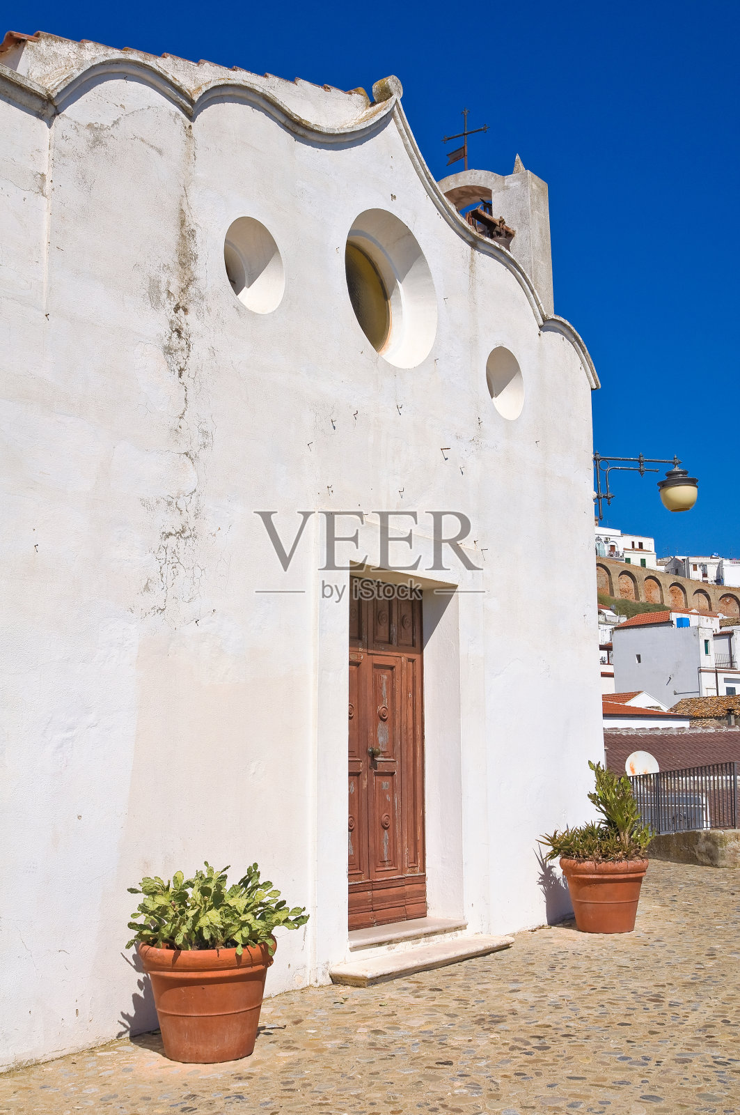 纯洁受孕教会。尼龙。巴西利卡塔。意大利。照片摄影图片