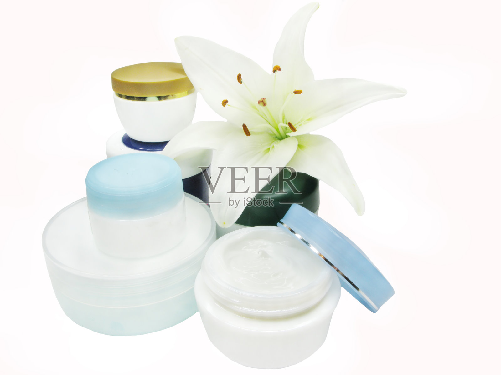 面部化妆霜照片摄影图片