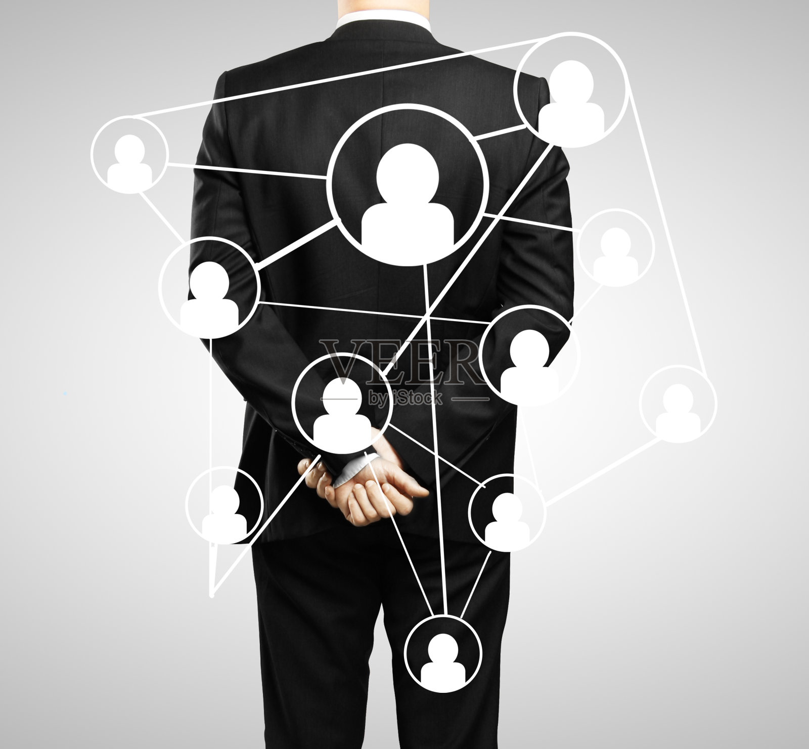 商人和图标照片摄影图片