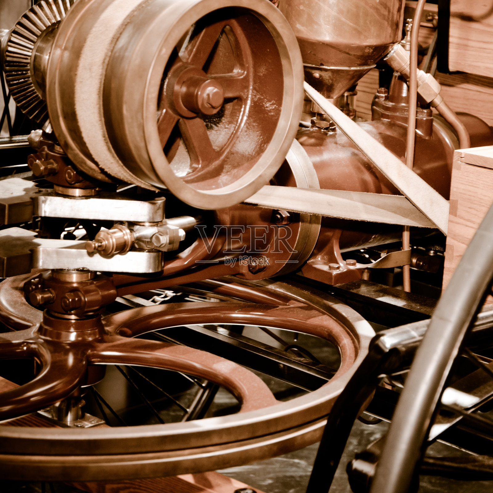 旧汽车的细节照片摄影图片