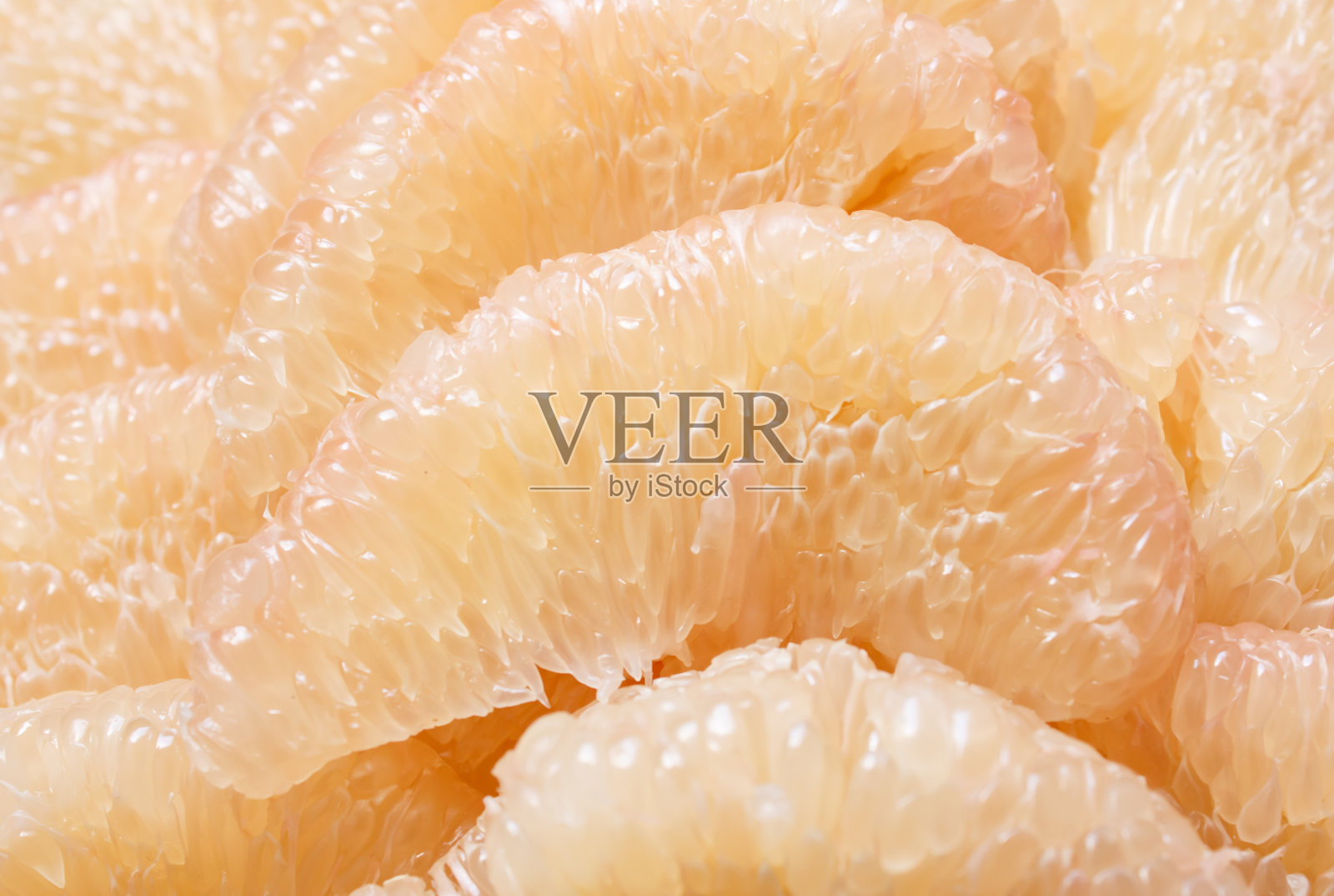 去皮柚子，果片照片摄影图片