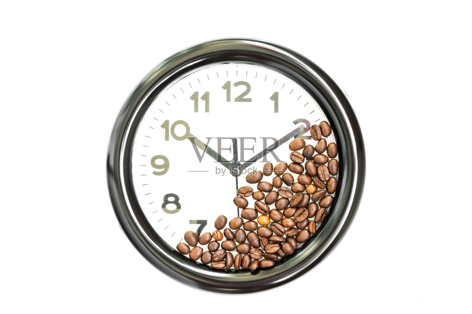 时钟和咖啡照片摄影图片
