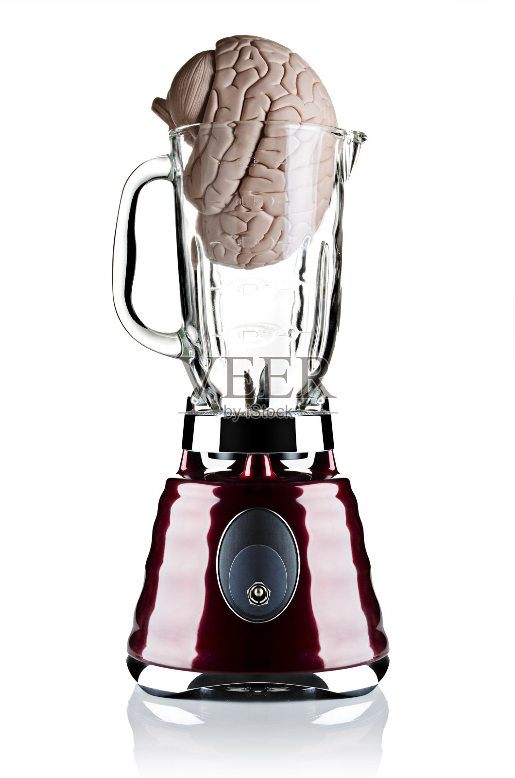 大脑在搅拌机照片摄影图片