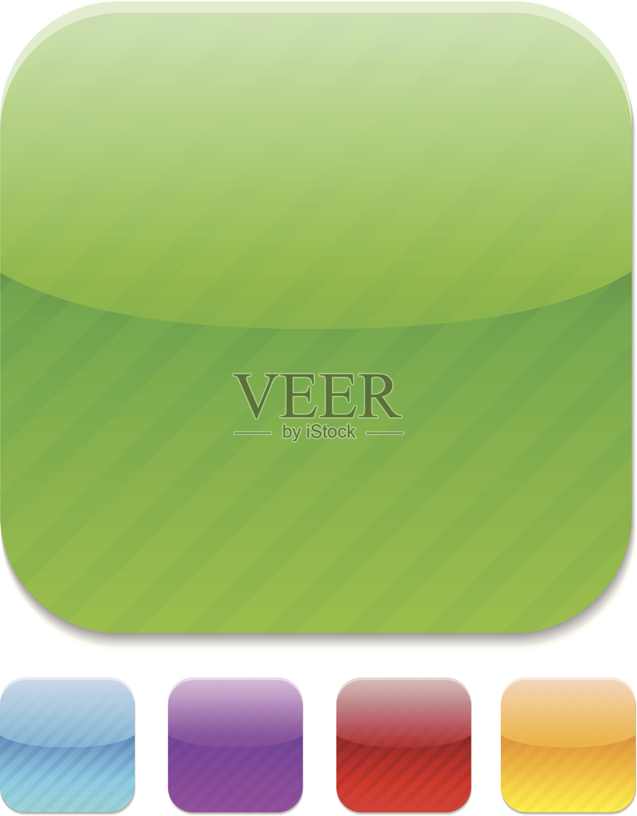 High-detailed按钮。插画图片素材