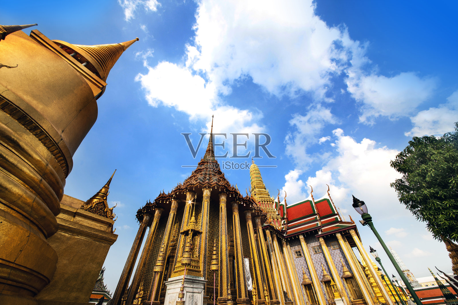 玉佛寺，曼谷，泰国的地标。照片摄影图片