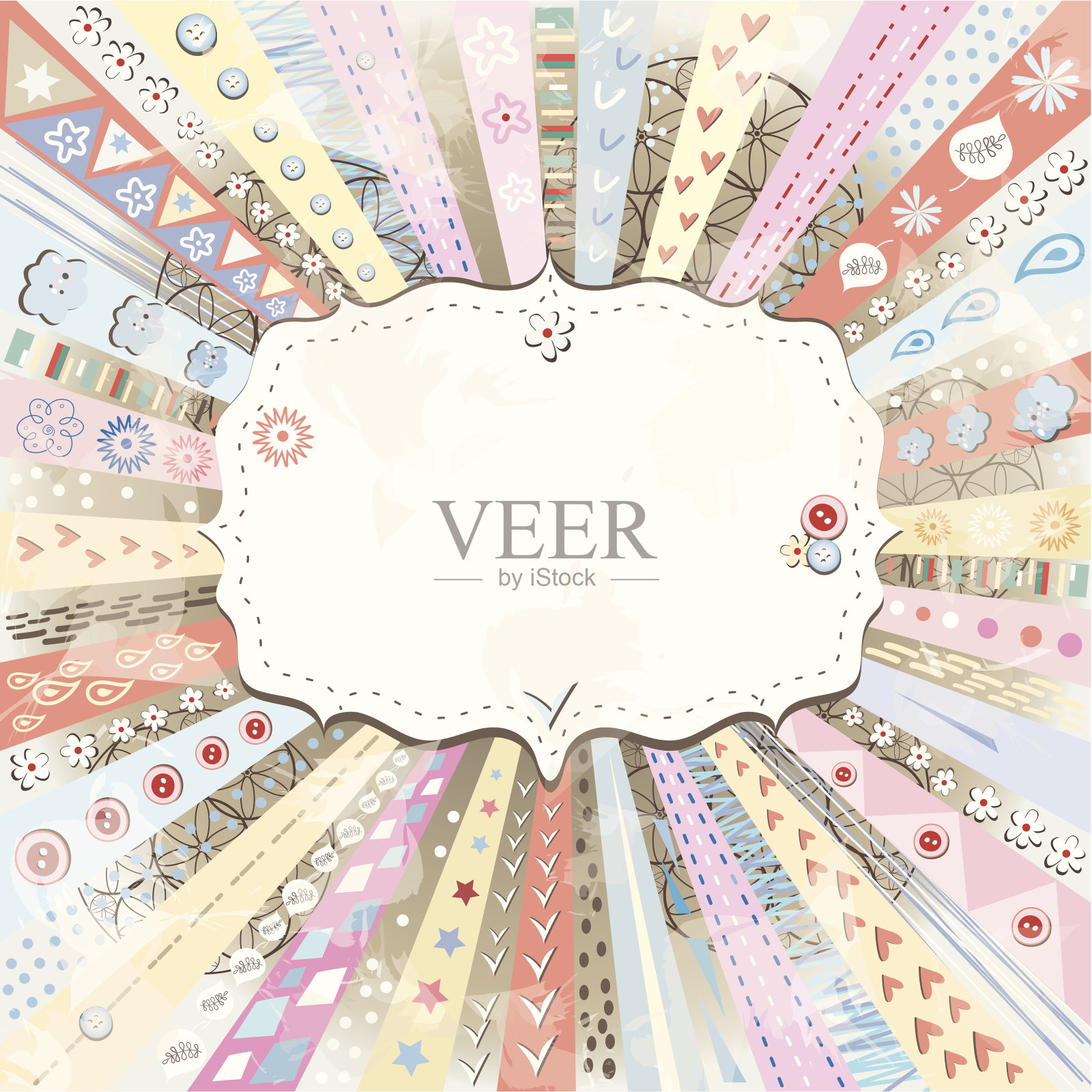 背景与空白的文字插画图片素材