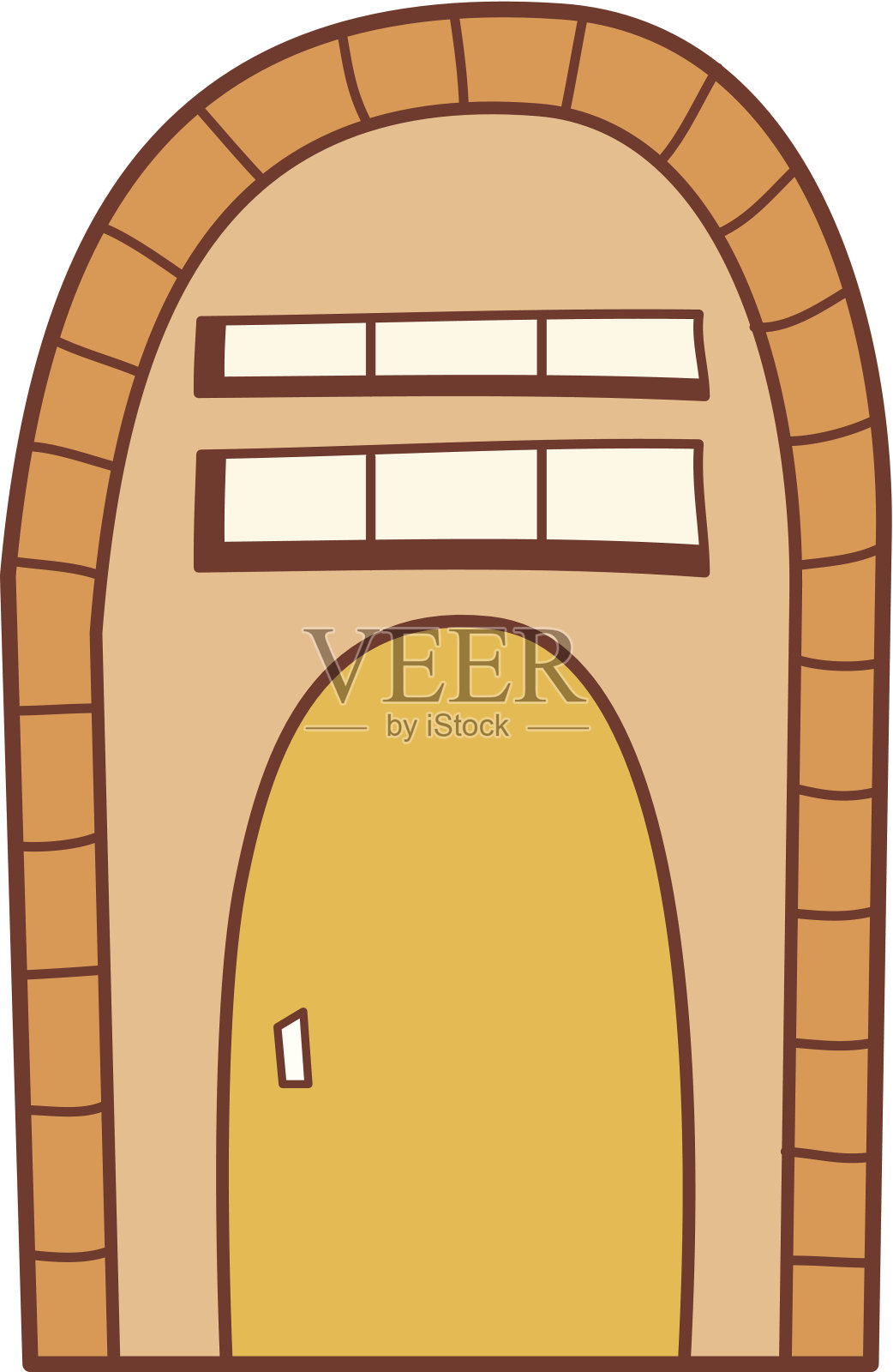 门插画图片素材