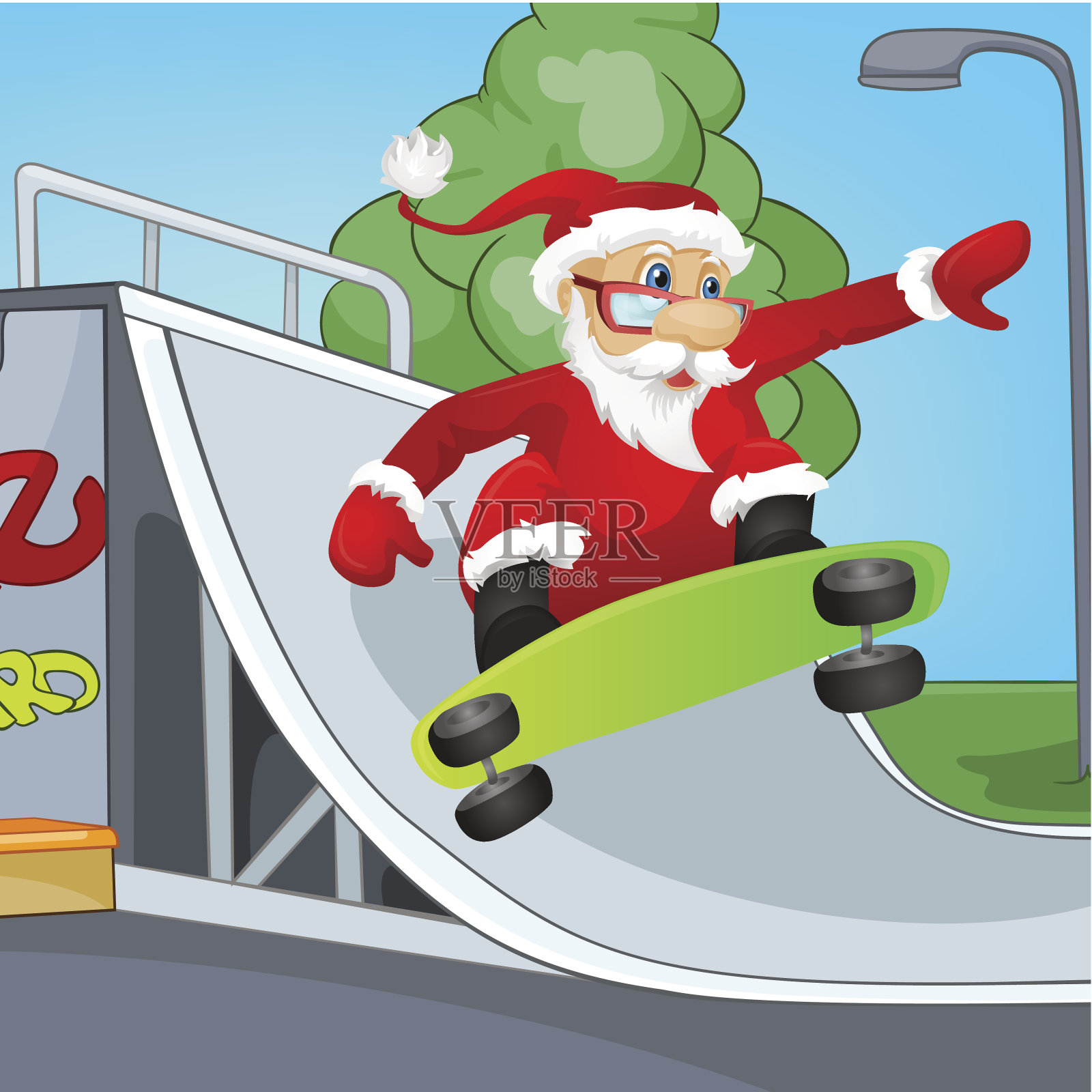 圣诞老人插画图片素材