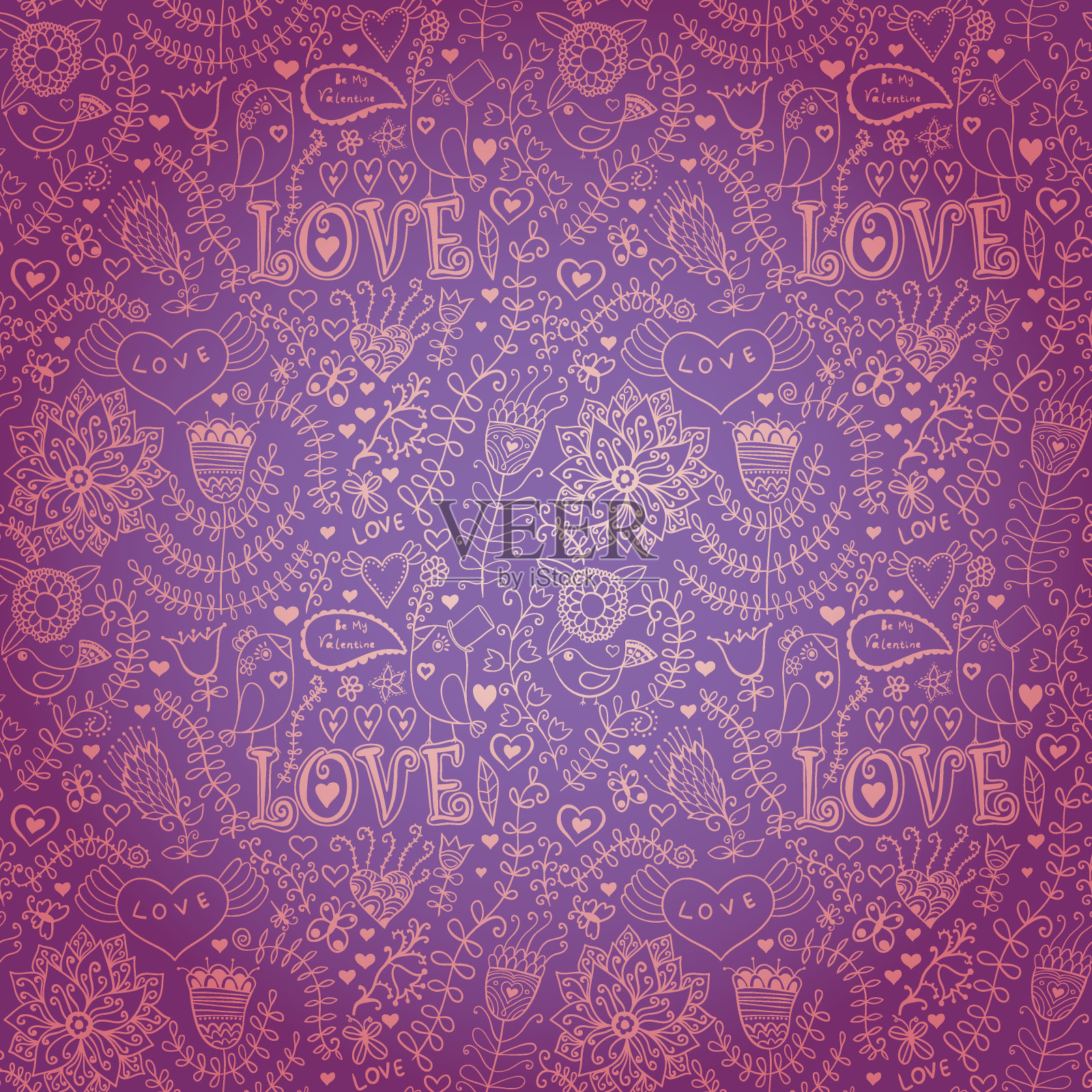 花的纹理。插画图片素材