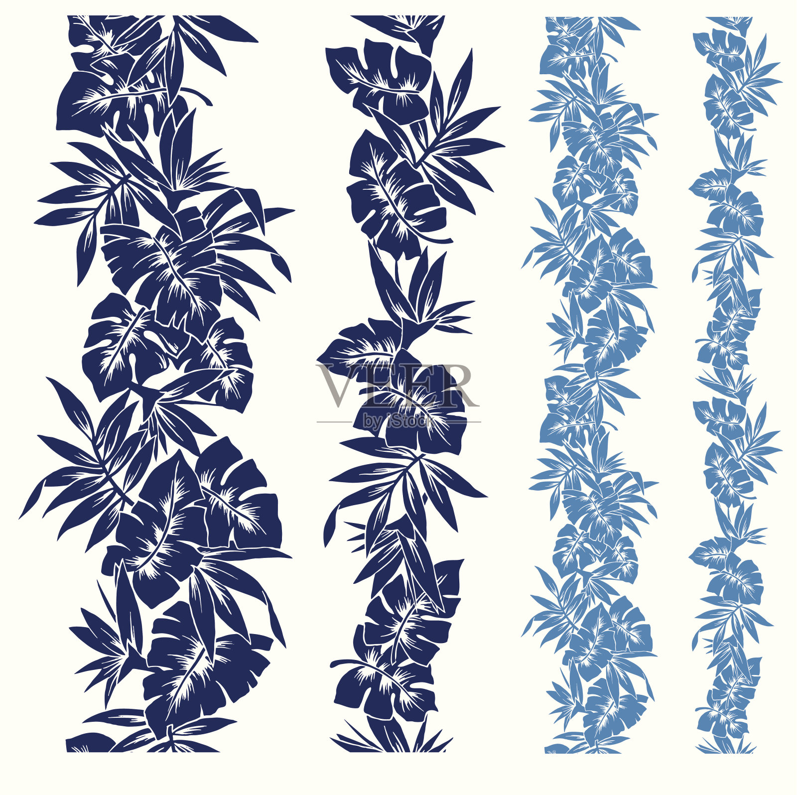 热带的叶子插画图片素材