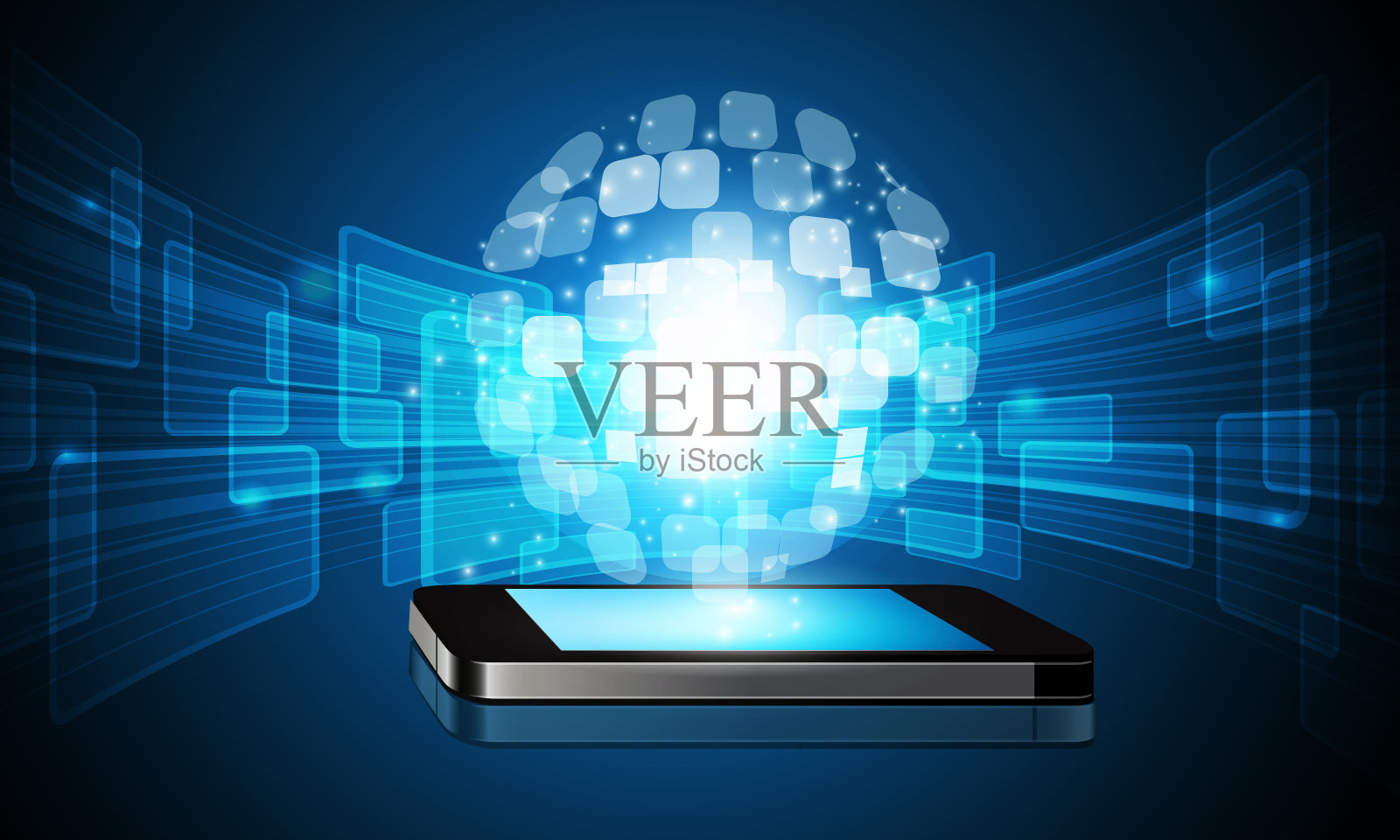 技术glabal背景插画图片素材