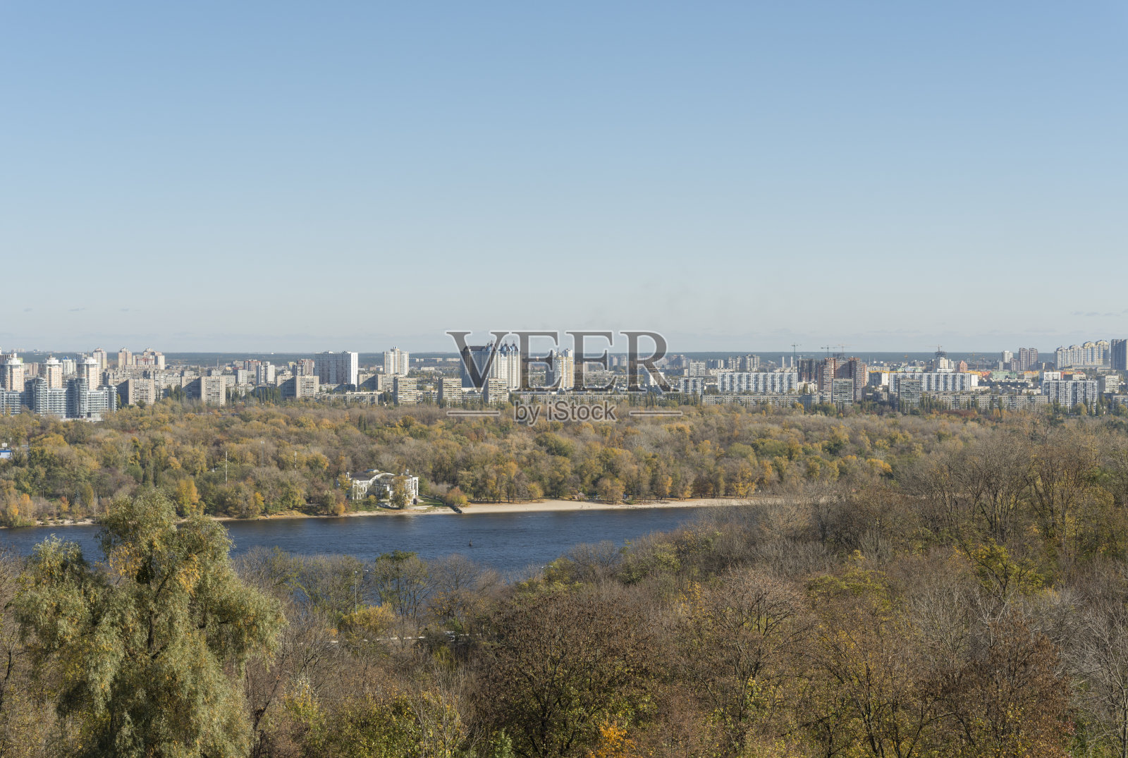 基辅在秋天照片摄影图片