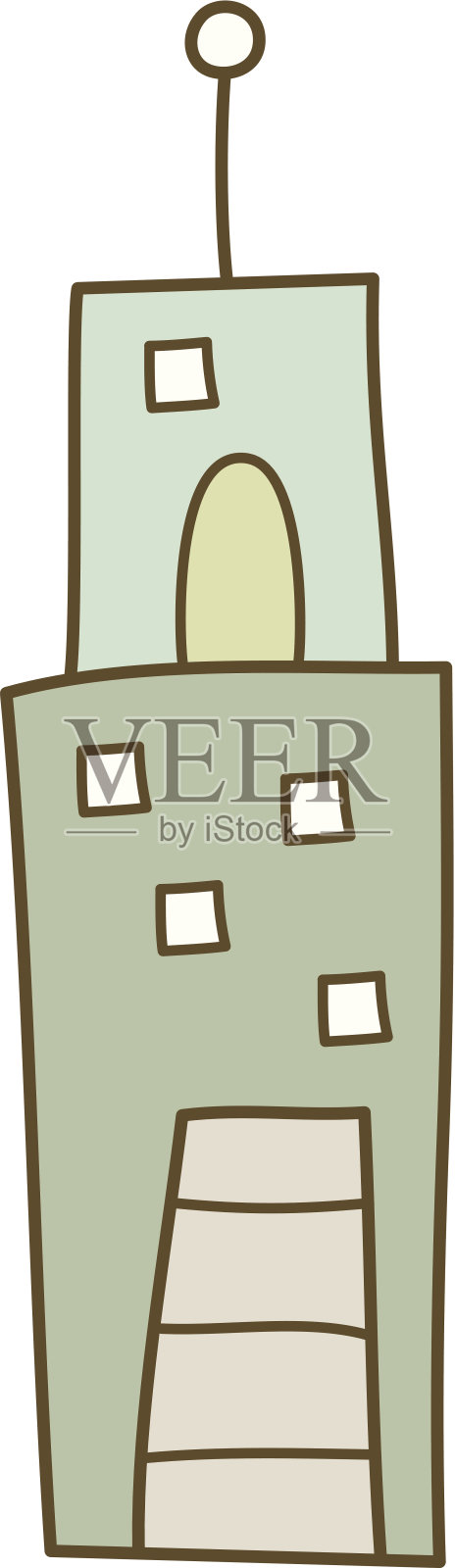 建筑插画图片素材