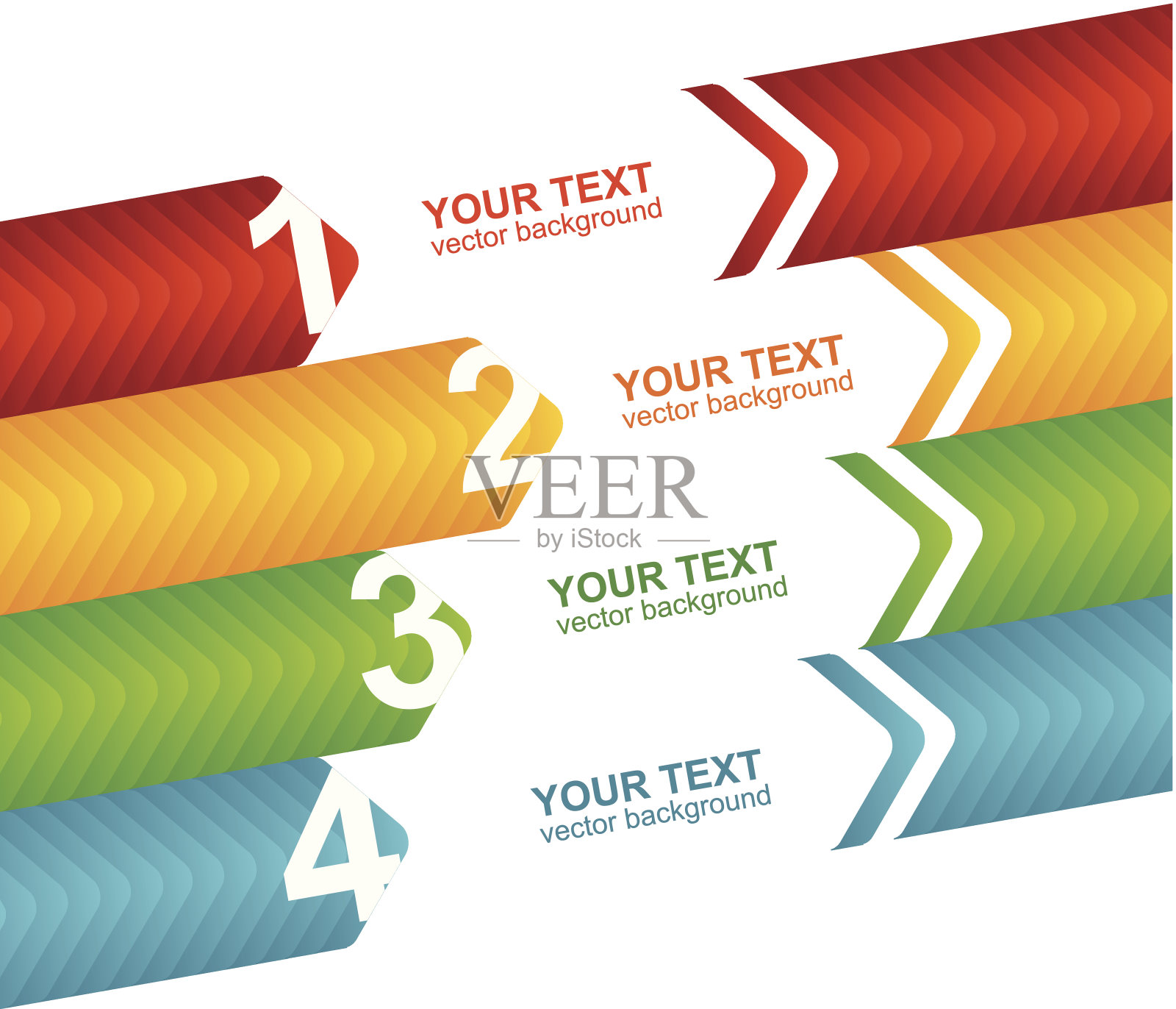 箭头语音模板文本1 2 3 4插画图片素材