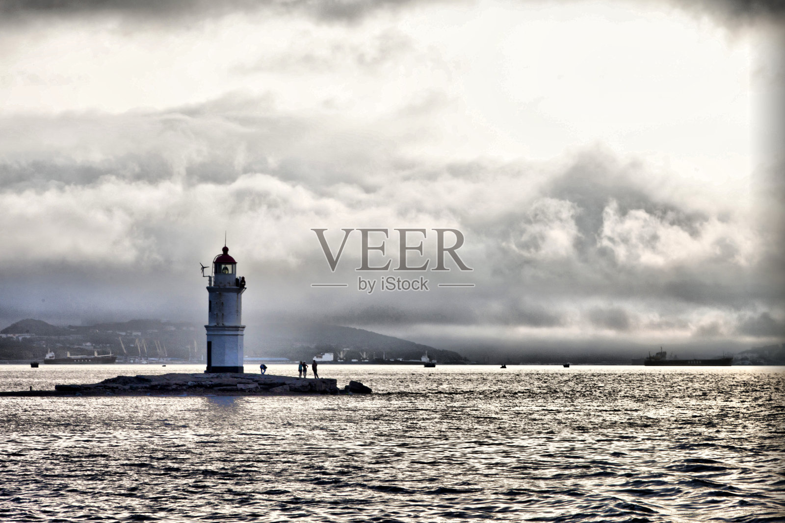 海上灯塔照片摄影图片