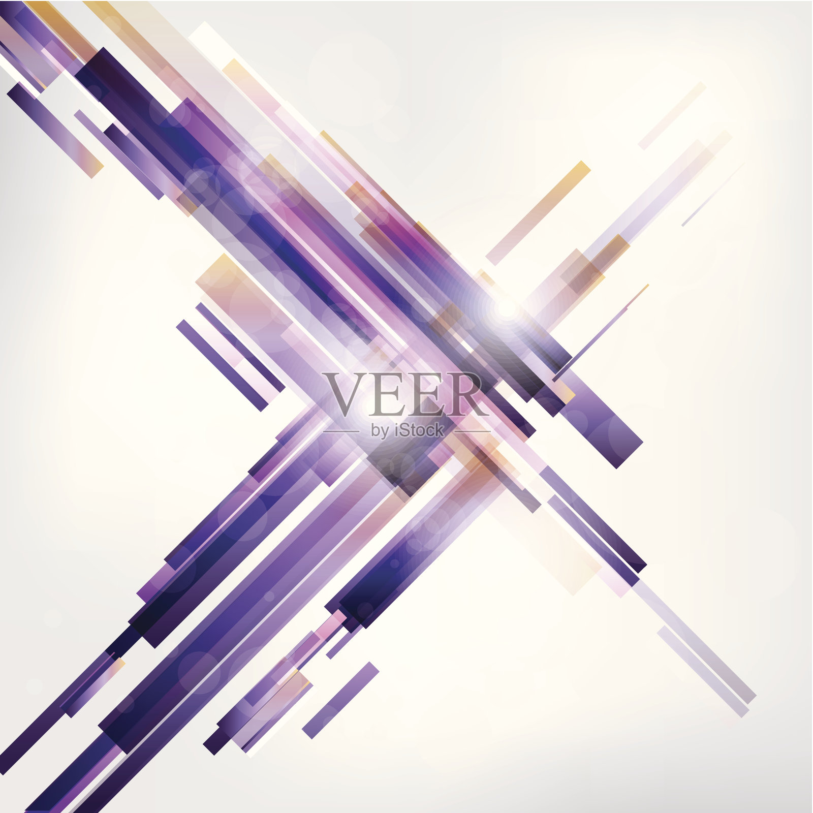 抽象线条背景与彩色元素插画图片素材