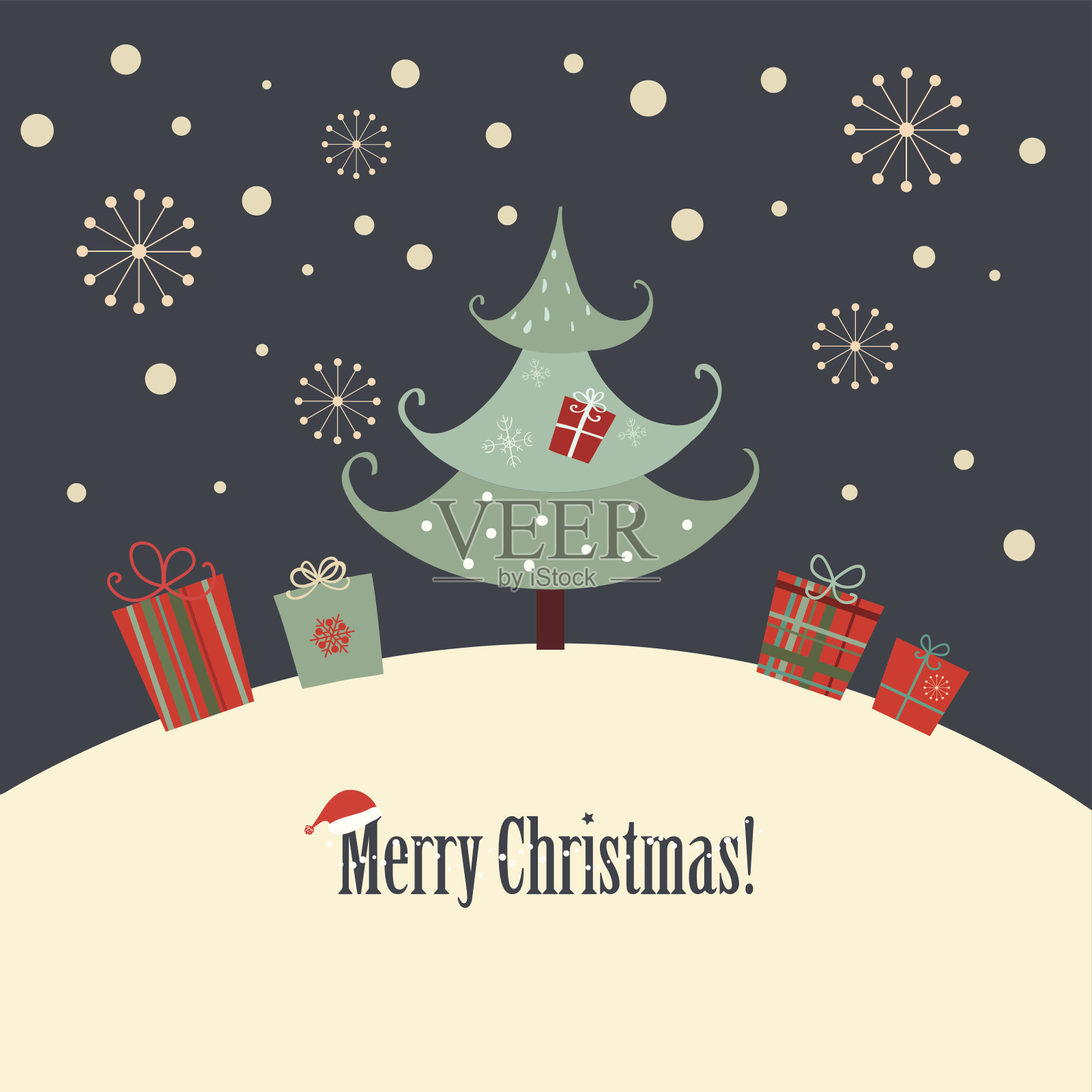 圣诞贺卡设计模板素材